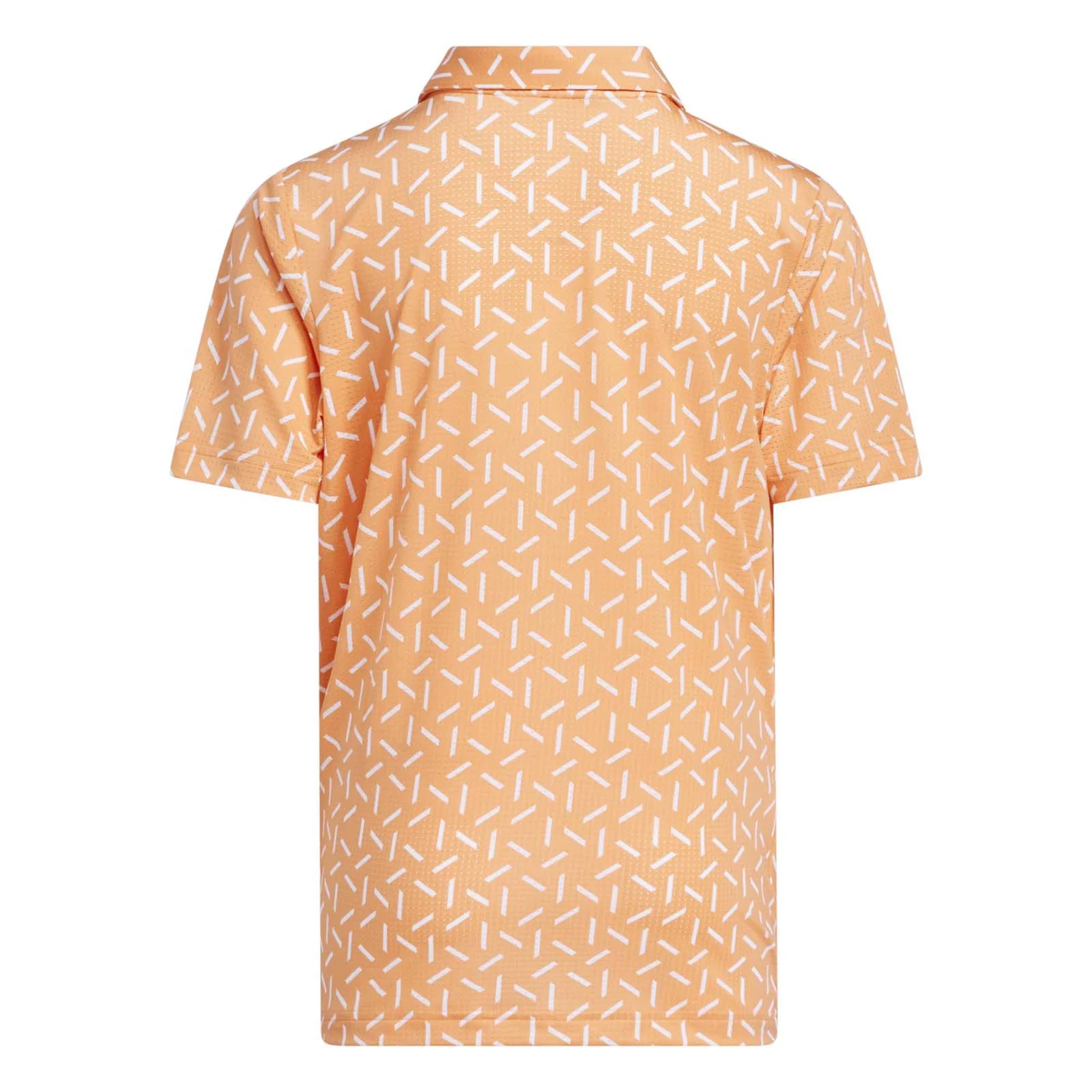 Adidas Junior's Climacool Ultimate365 Printed Mesh Polo - Dusky Orange - Image 2