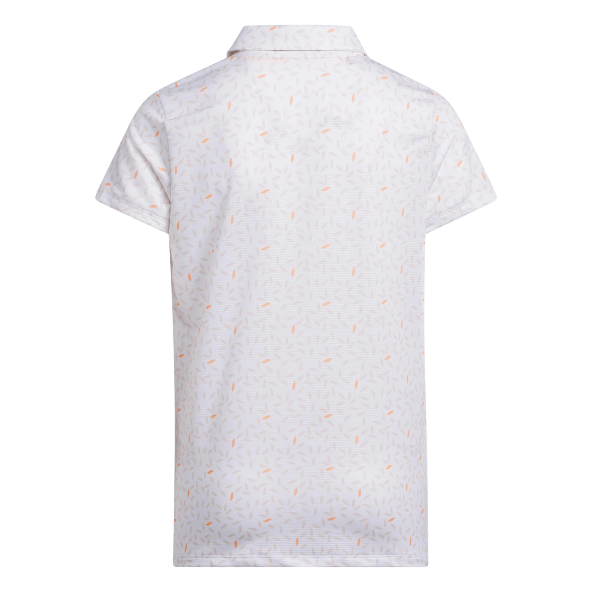 Adidas Junior's Short Sleeve Printed Polo - White - Image 2