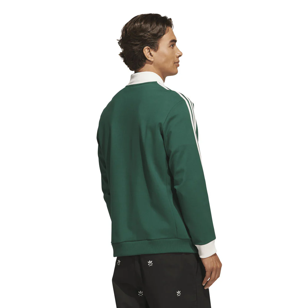 Adidas Men's Originals 3-Stripe 1/4 Zip - Collegiate Green - Image 3
