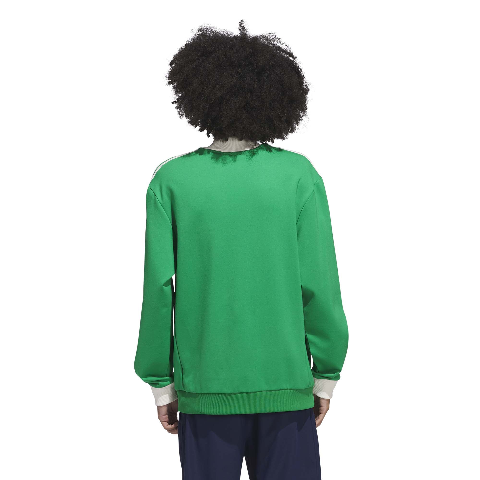 Adidas Men's Originals 3-Stripes 1/4 Zip Sweatshirt - Green - Image 3