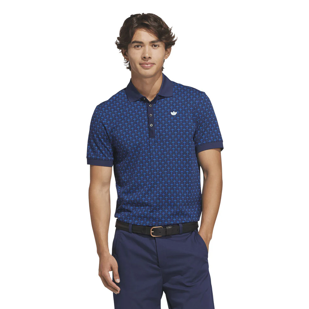 Adidas Men's Originals All Over Trefoil Polo - Image 2