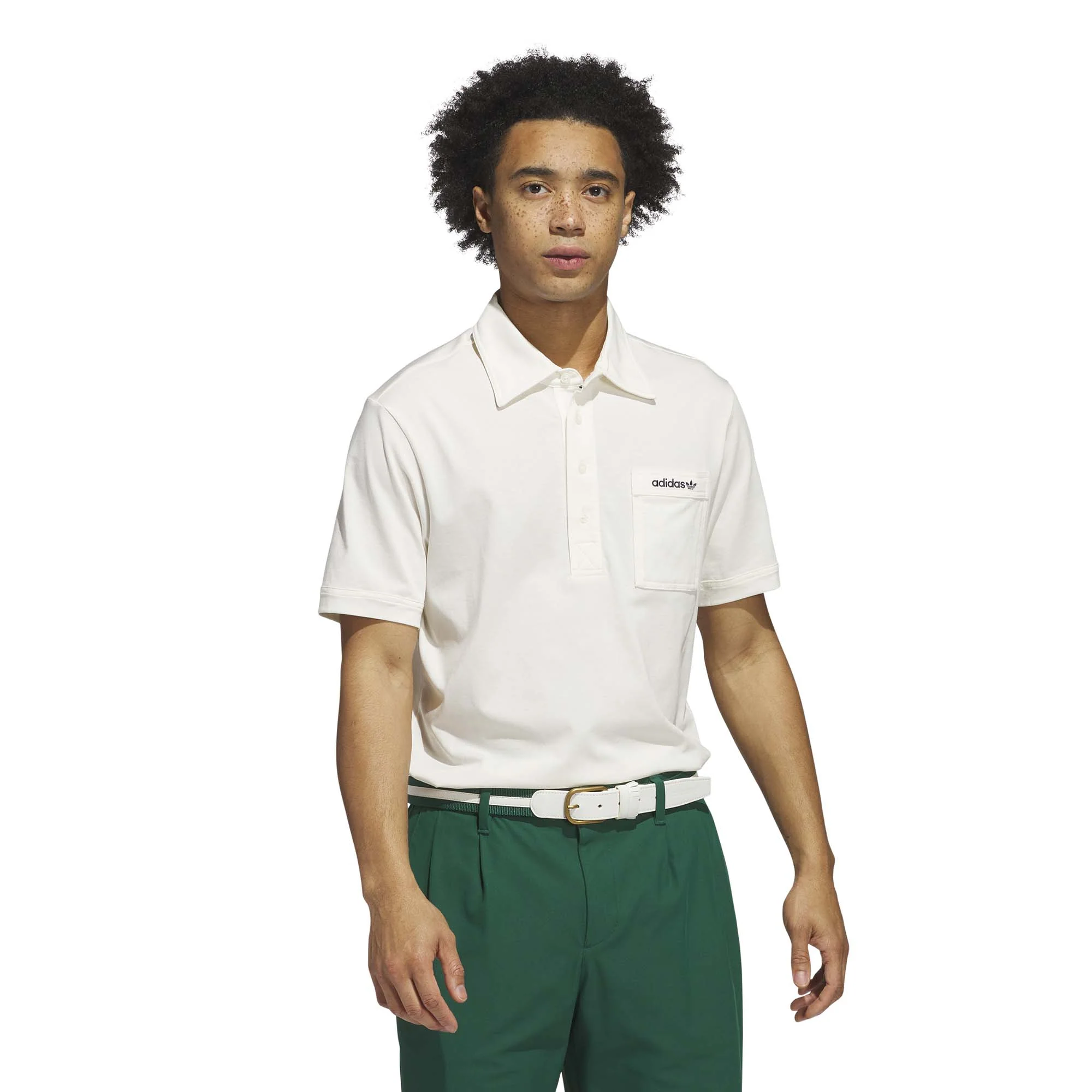 Adidas Men's Originals Archive Pocket Polo Shirt - Chalk White - Image 2