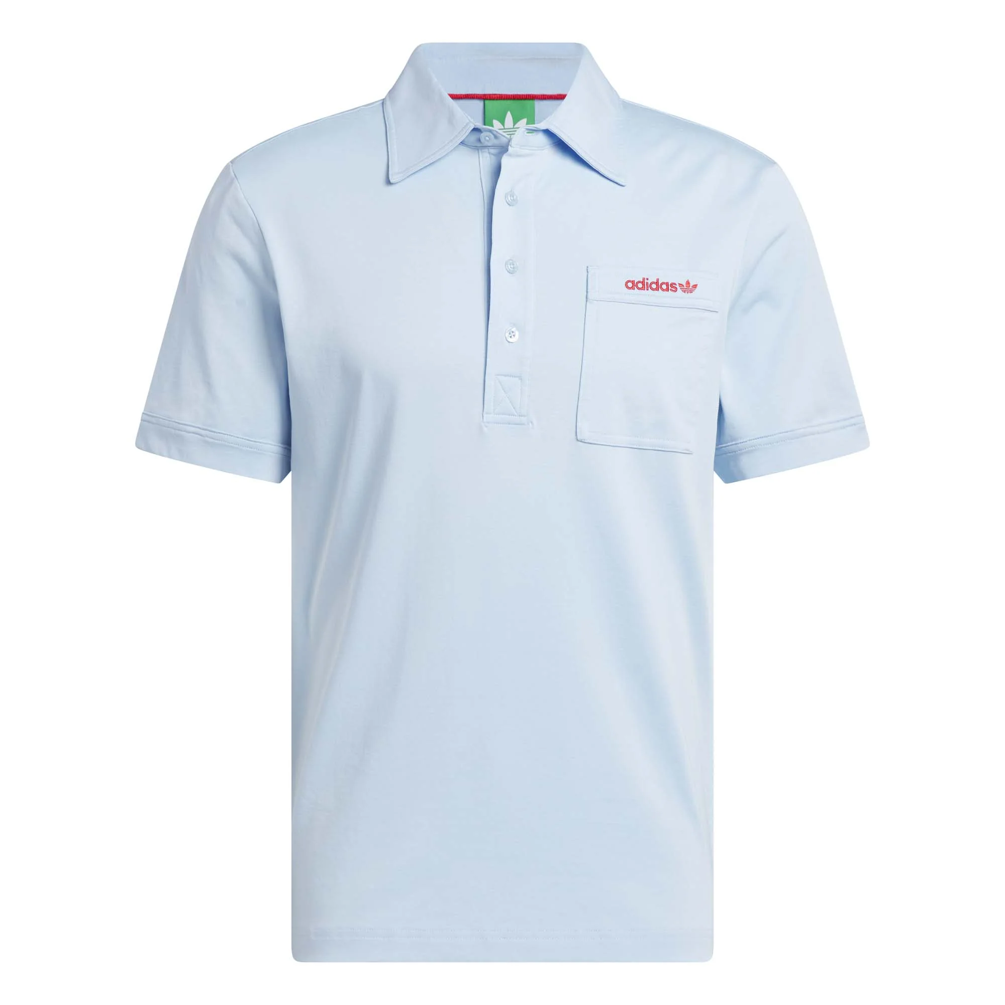 Adidas Men's Originals Archive Pocket Polo Shirt - Clear Sky