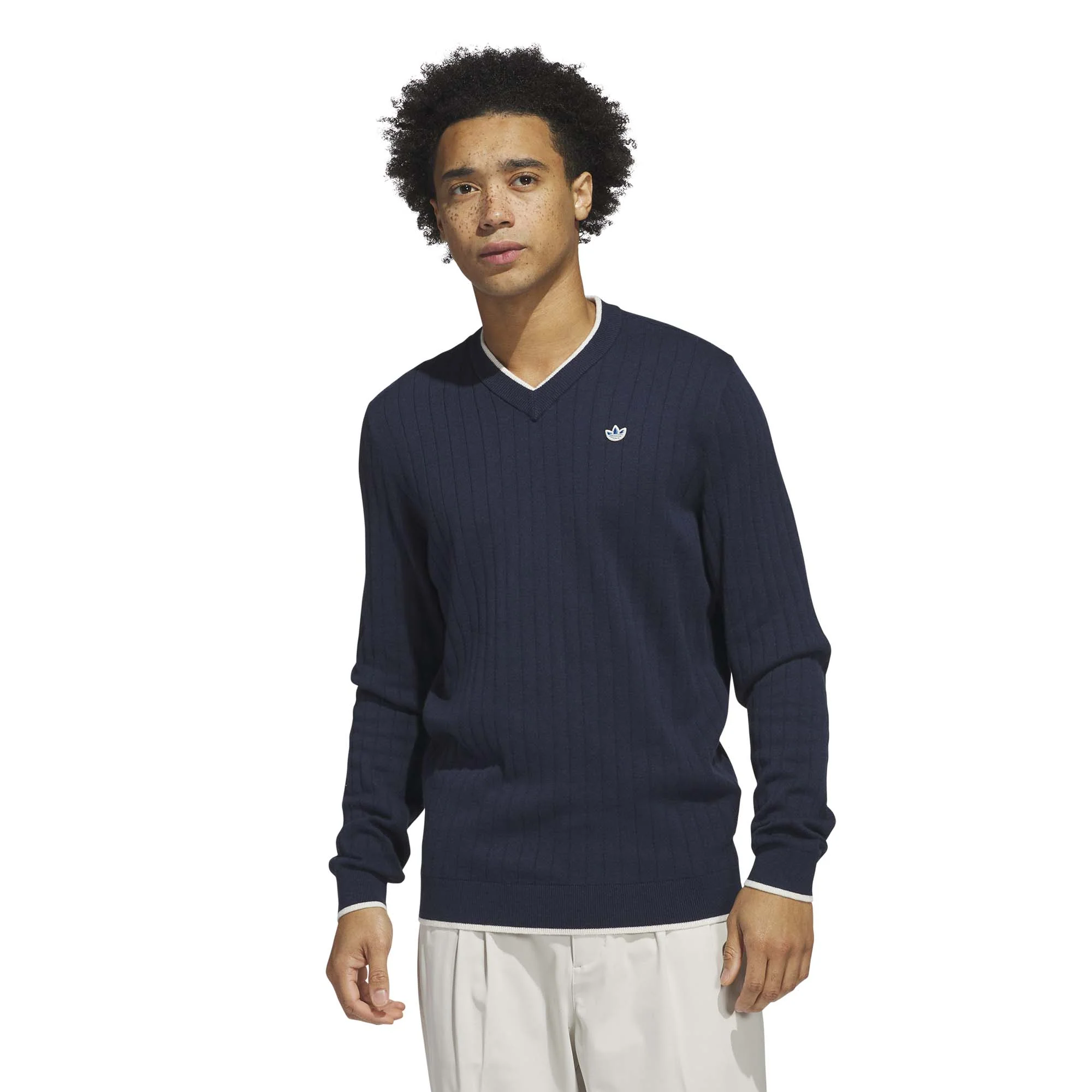 Adidas Men's Originals Cashmere Knit Sweater - Night Indigo - Image 2