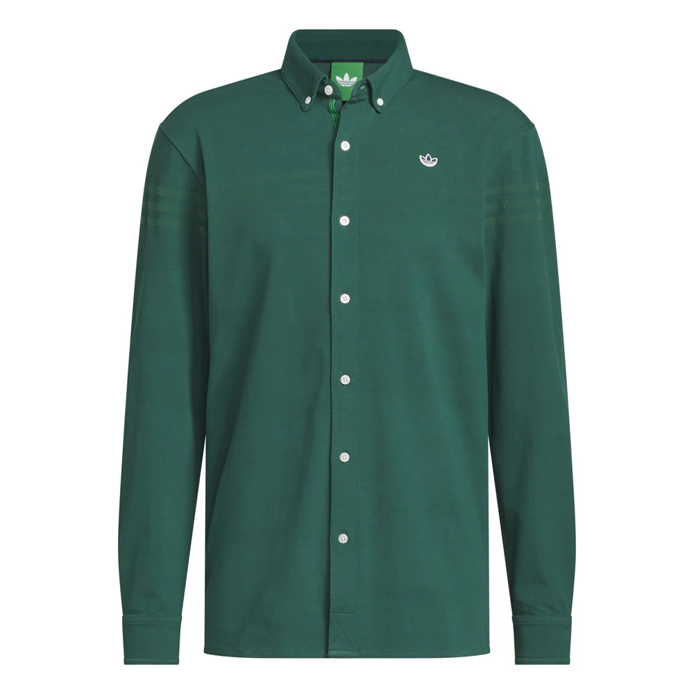 Adidas Men's Originals Twistknit Button Up Polo Shirt