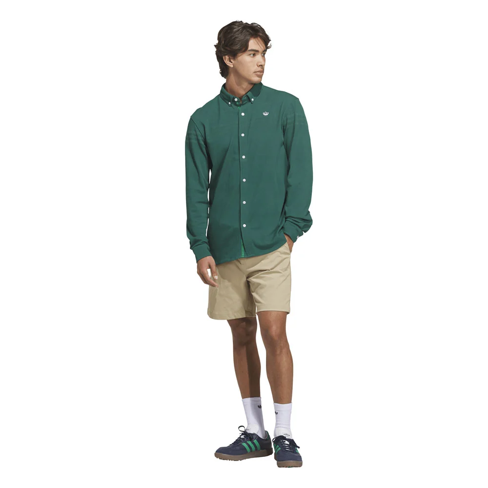 Adidas Men's Originals Twistknit Button Up Polo Shirt - Image 2