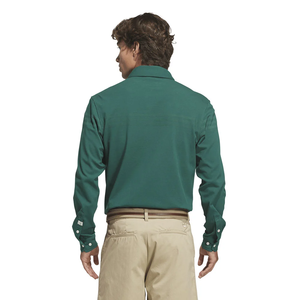 Adidas Men's Originals Twistknit Button Up Polo Shirt - Image 4