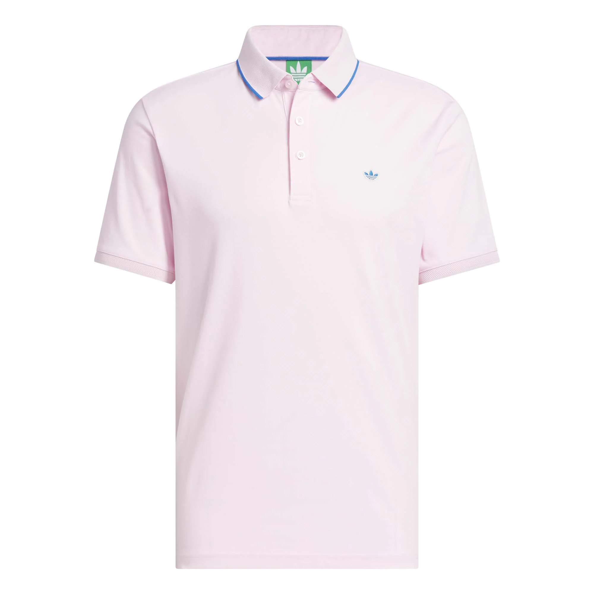 Adidas Men's Originals Twistknit Trefoil Polo Shirt - Clear Pink