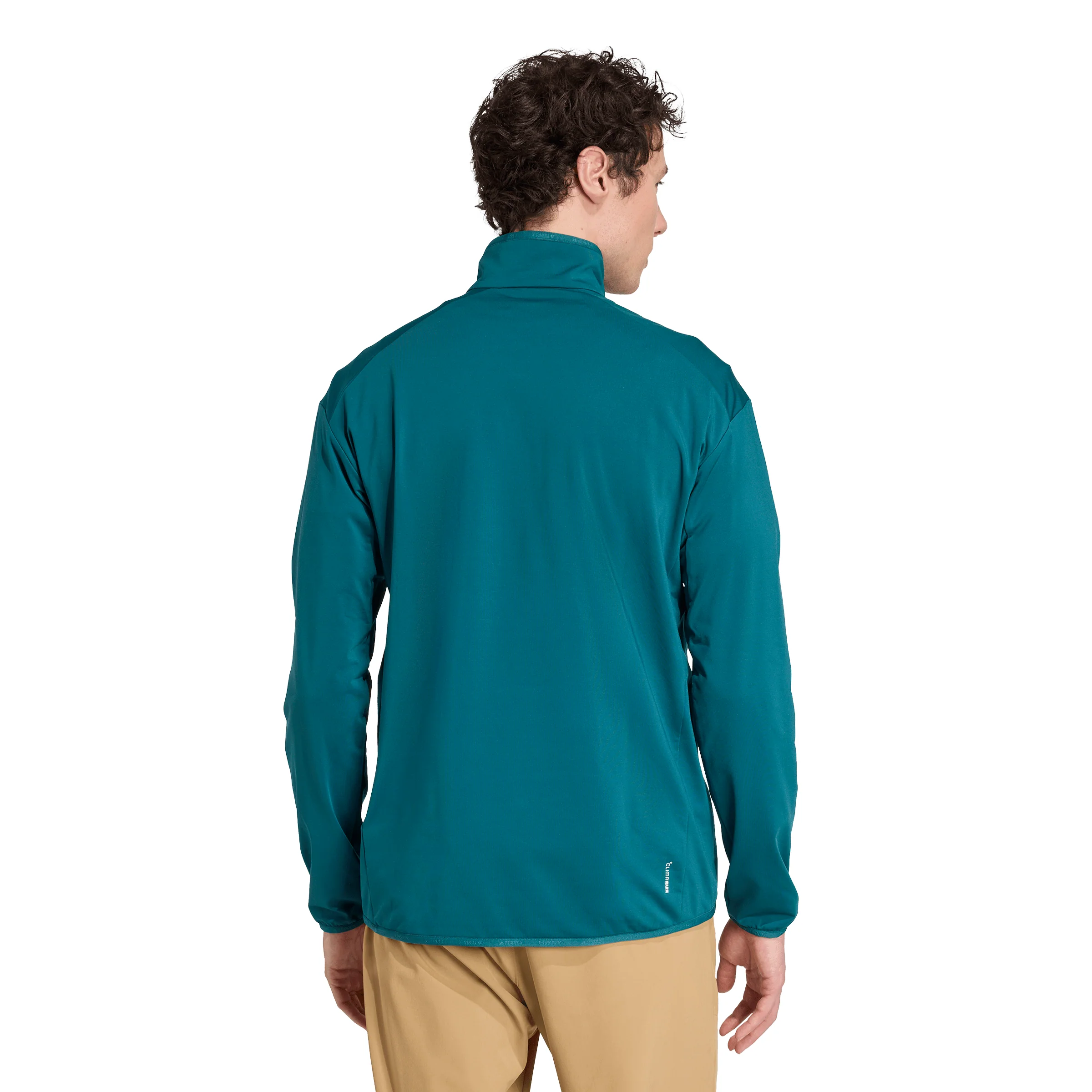 Adidas Terrex Men's Multi CLIMAWARM Half-Zip Tech Fleece Jacket - Mystery Green/Aurora Ivy - Image 3