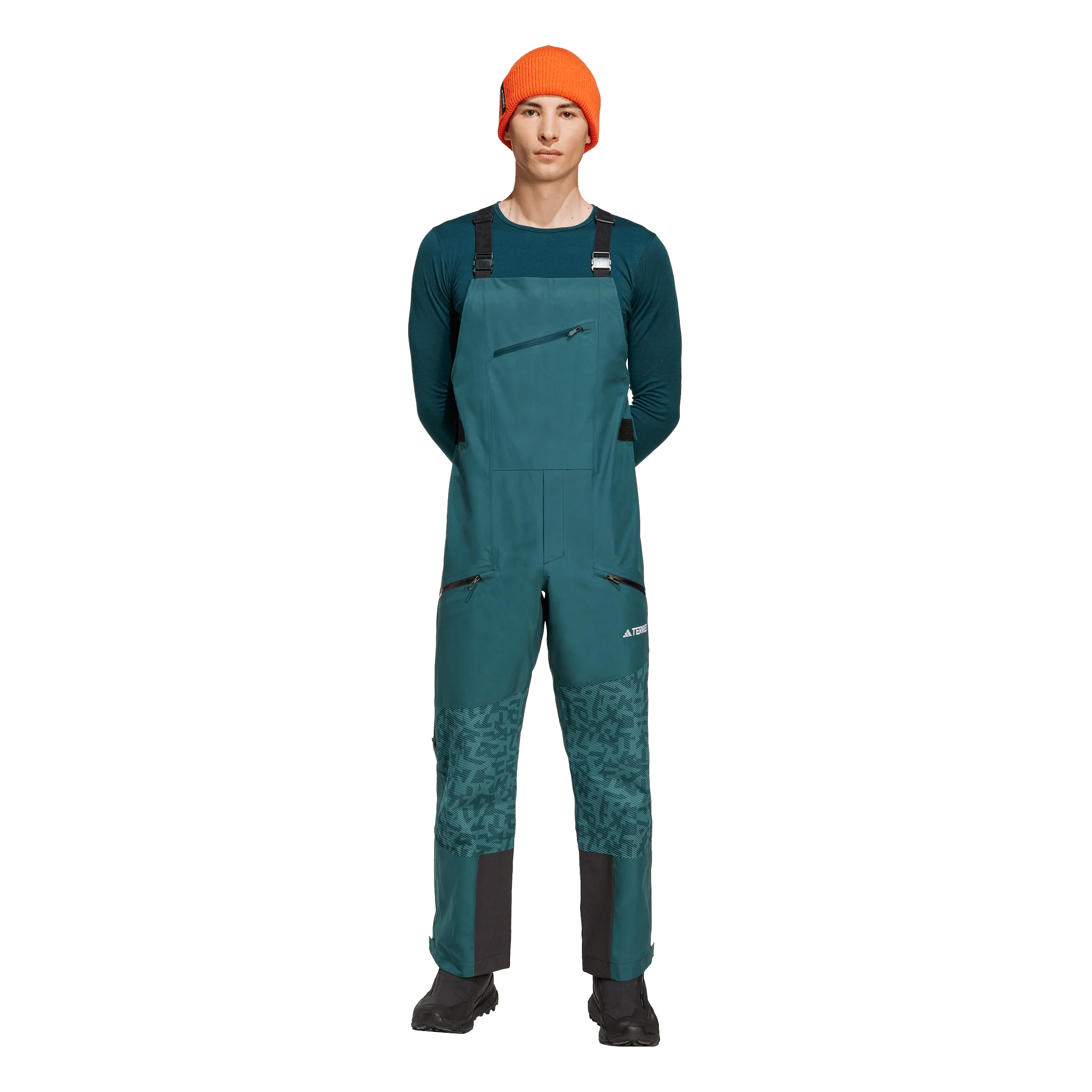 Adidas Terrex Men's Xperior Hybrid PRIMEKNIT CLIMAPROOF+ Bib Pants - Image 2