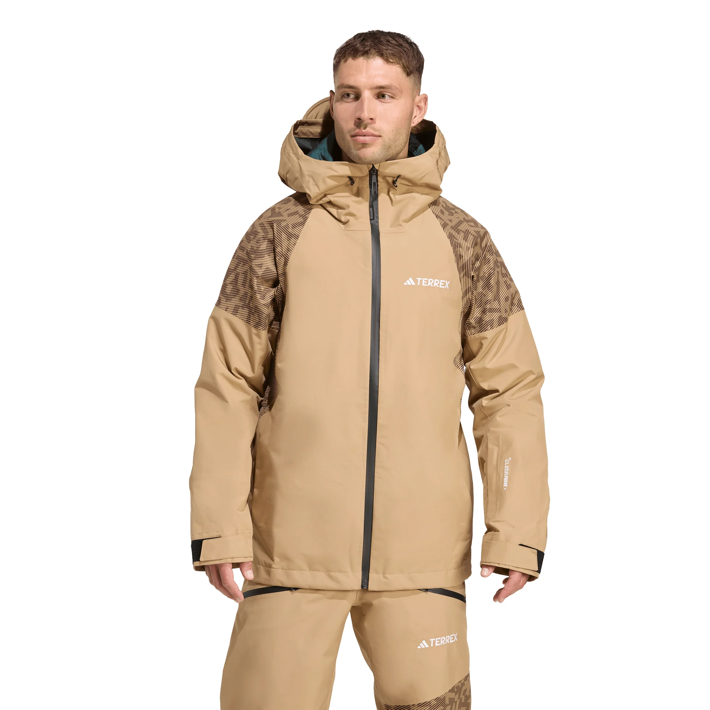 Adidas Terrex Men's Xperior Hybrid PRIMEKNIT CLIMAPROOF+ Jacket - Cardboard - Image 3