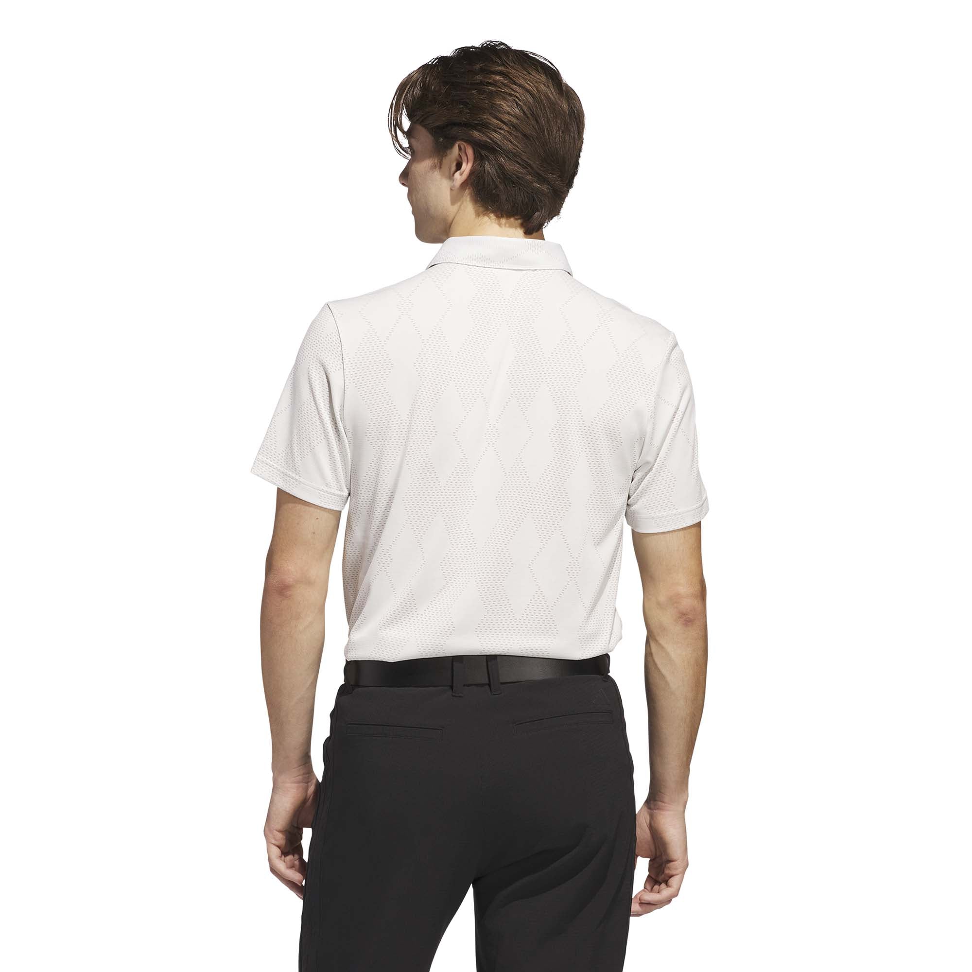 Adidas Men's Ultimate365 Micro Texture Polo Shirt - White - Image 3