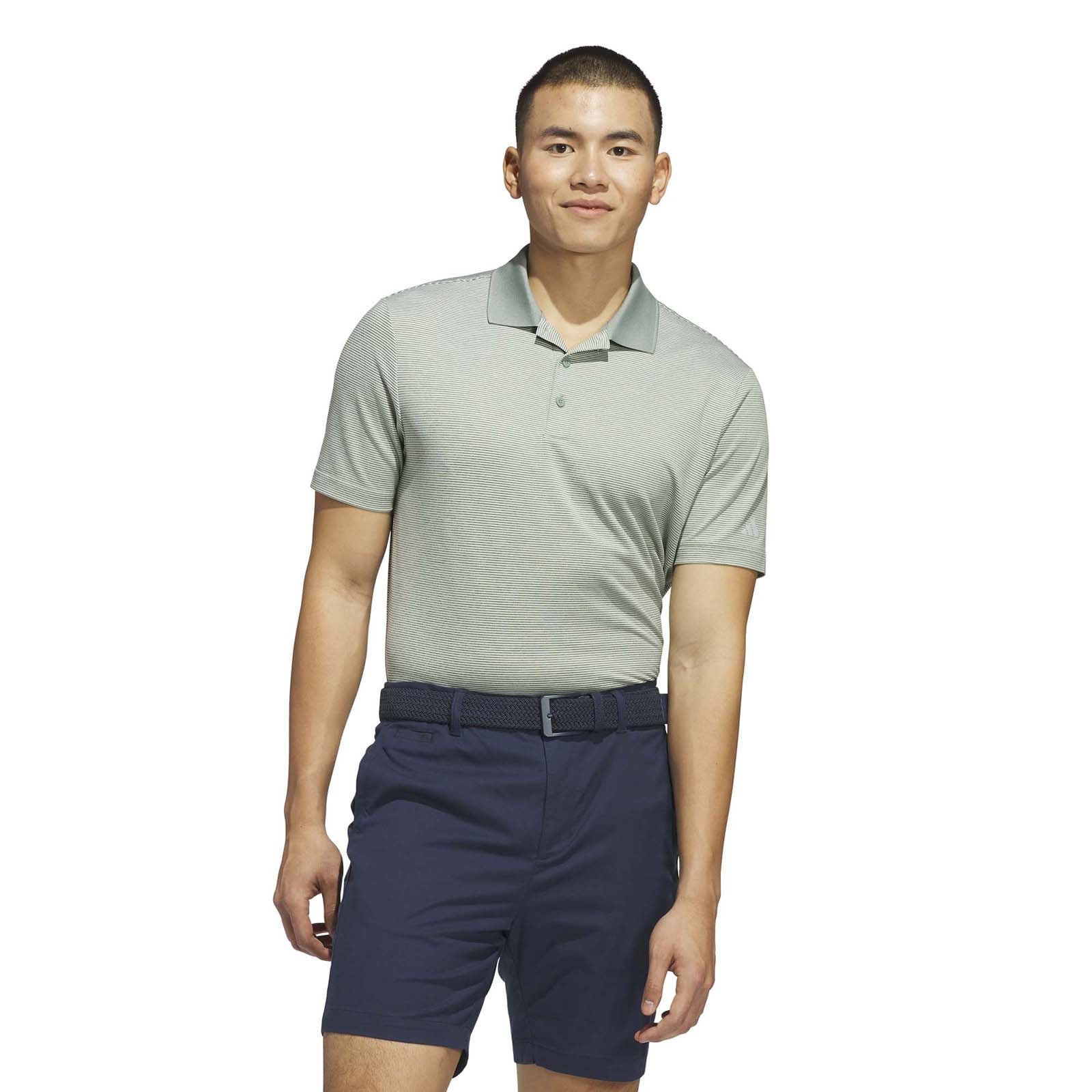 Adidas Men's Ultimate365 Ottoman Polo Shirt - Wonder Silver/Silver Green - Image 2