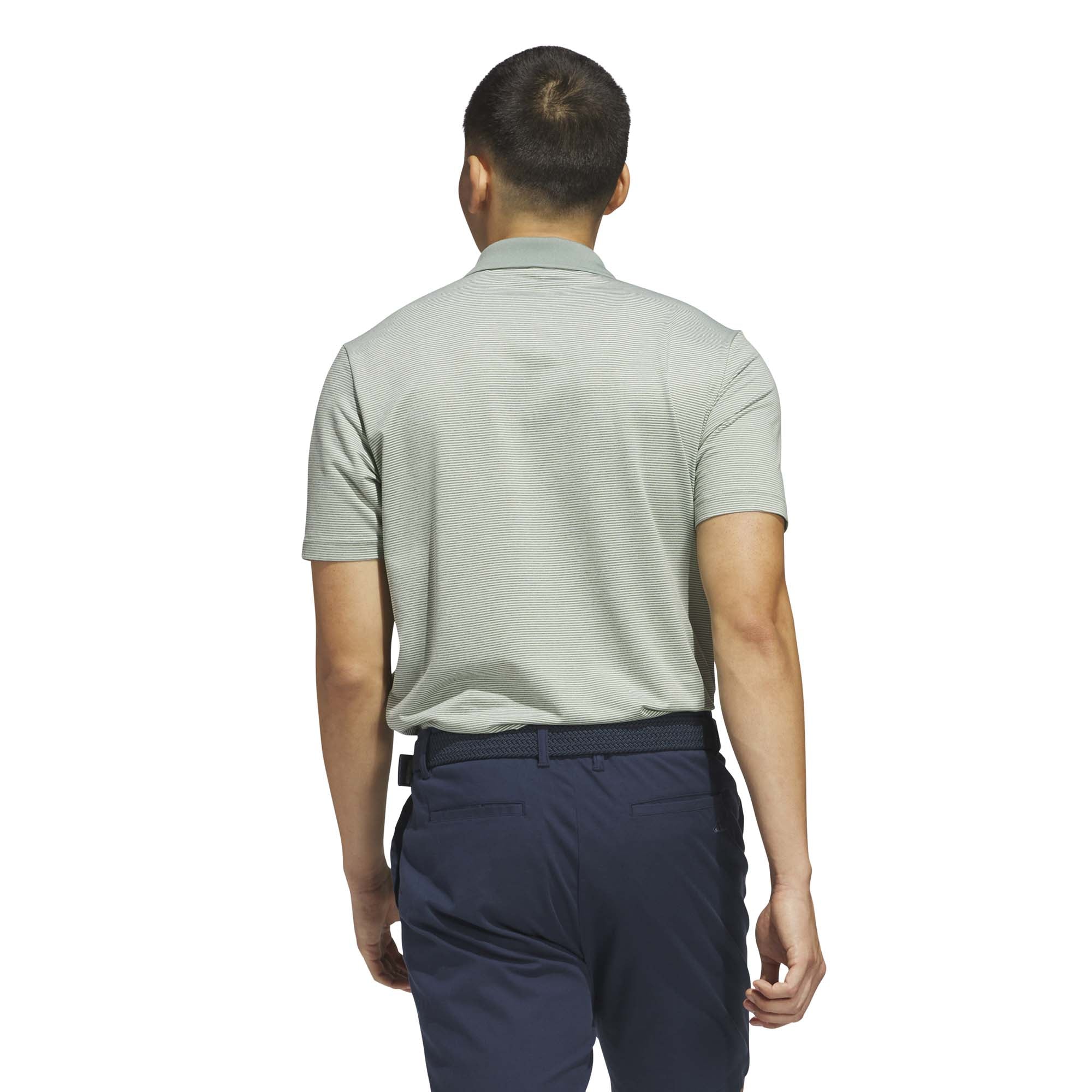 Adidas Men's Ultimate365 Ottoman Polo Shirt - Wonder Silver/Silver Green - Image 3