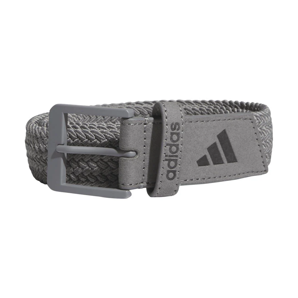 Adidas Men's Braided Stretch Belt - Grey Three