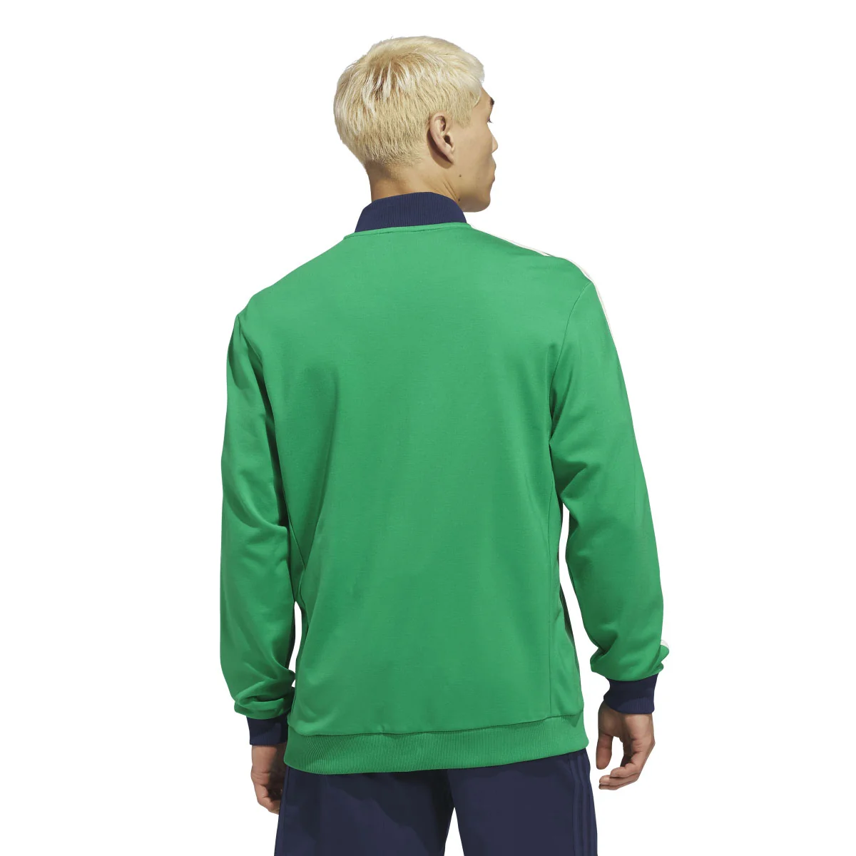 Adidas Men's Originals 3-Stripe 1/4 Zip - Green/Night Indigo - Image 3