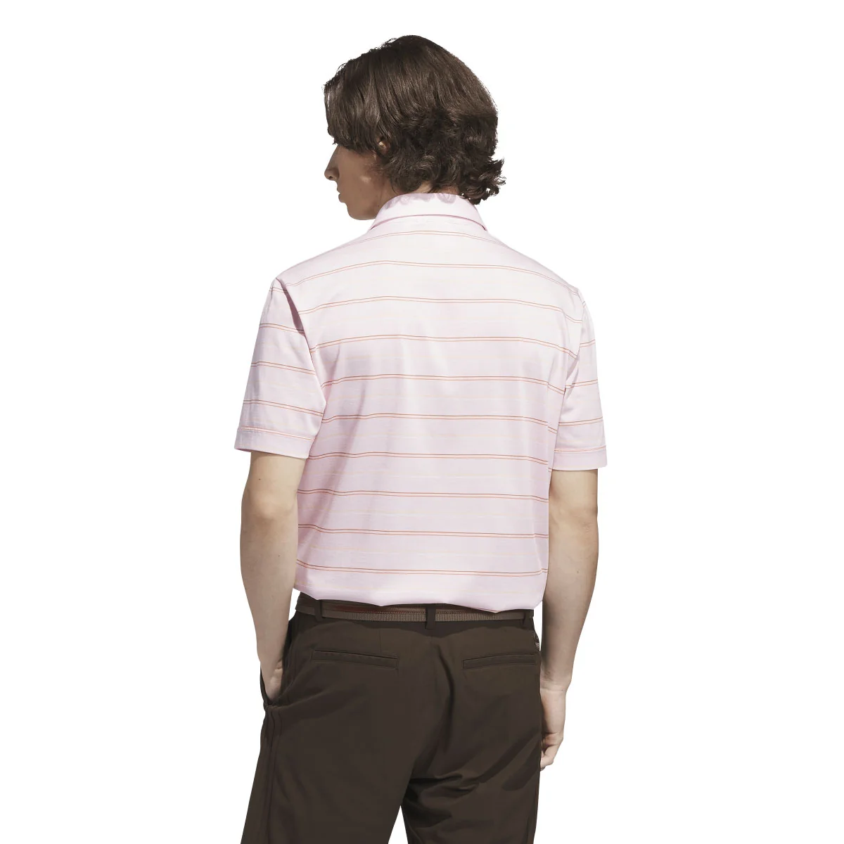 Adidas Men's Originals Archive Stripe Polo - Clear Pink - Image 3