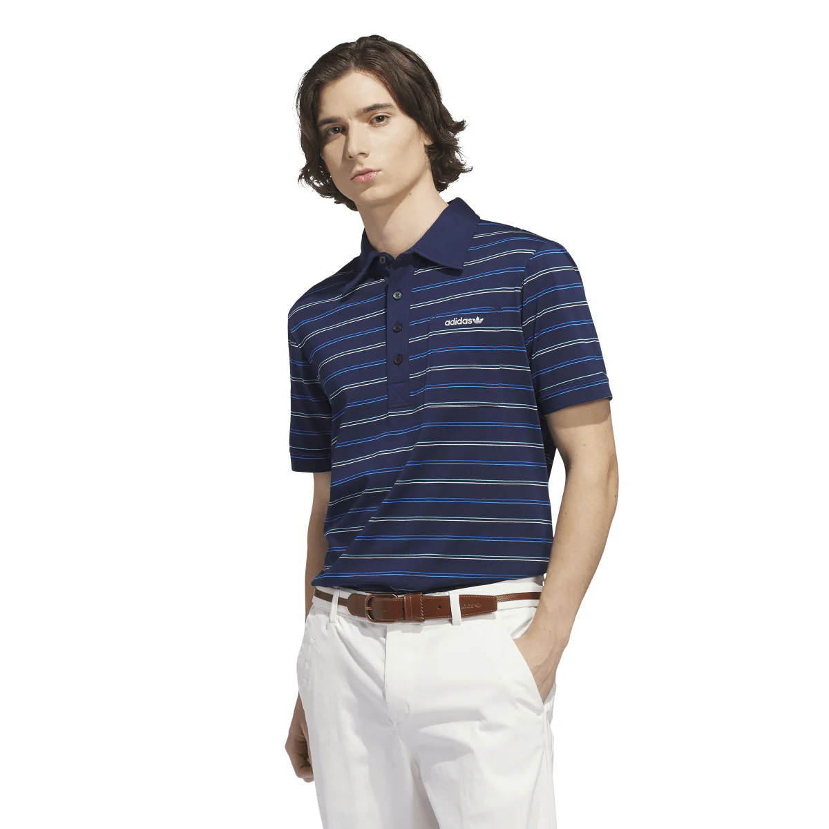 Adidas Men's Originals Archive Stripe Polo - Night Indigo - Image 2