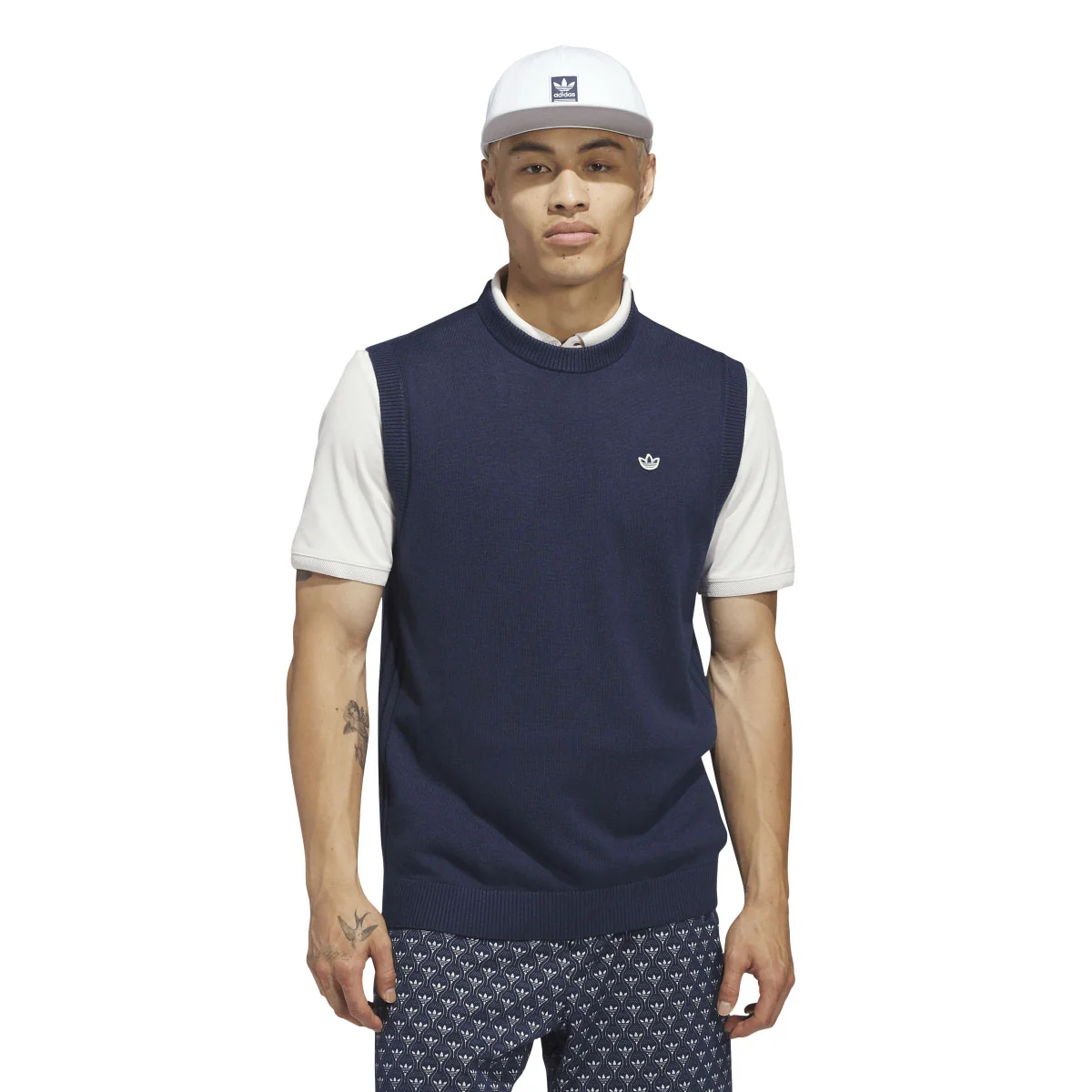 Adidas Men's Originals Cashmere Vest - Night Indigo - Image 2