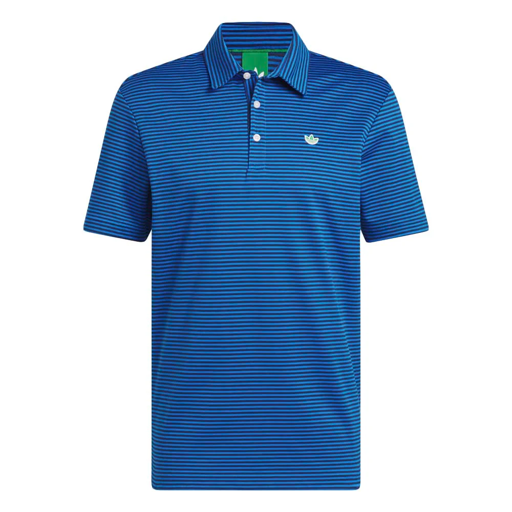 Adidas Men's Originals Stripe Pique Polo - Bluebird