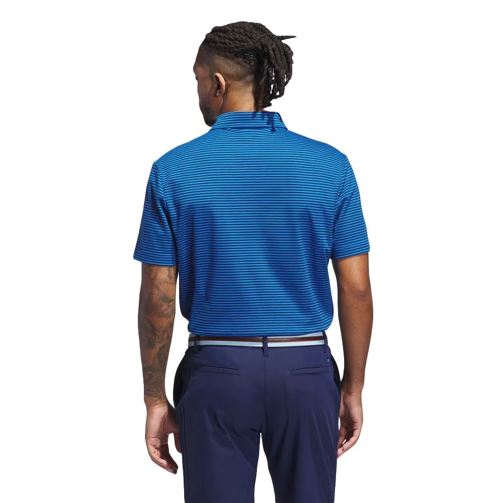 Adidas Men's Originals Stripe Pique Polo - Bluebird - Image 3