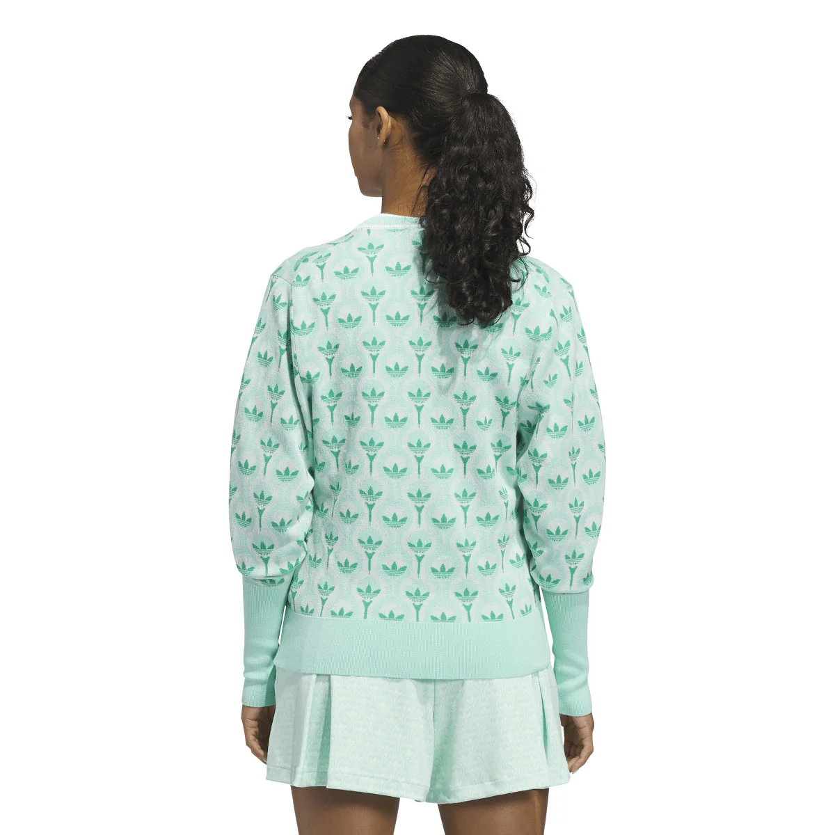 Adidas Women's Originals All Over Cardigan - Clear Mint - Image 3
