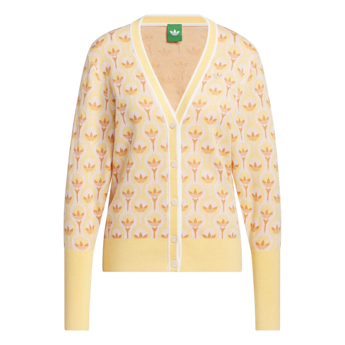 Adidas Women's Originals All Over Cardigan - Ice Tangerine