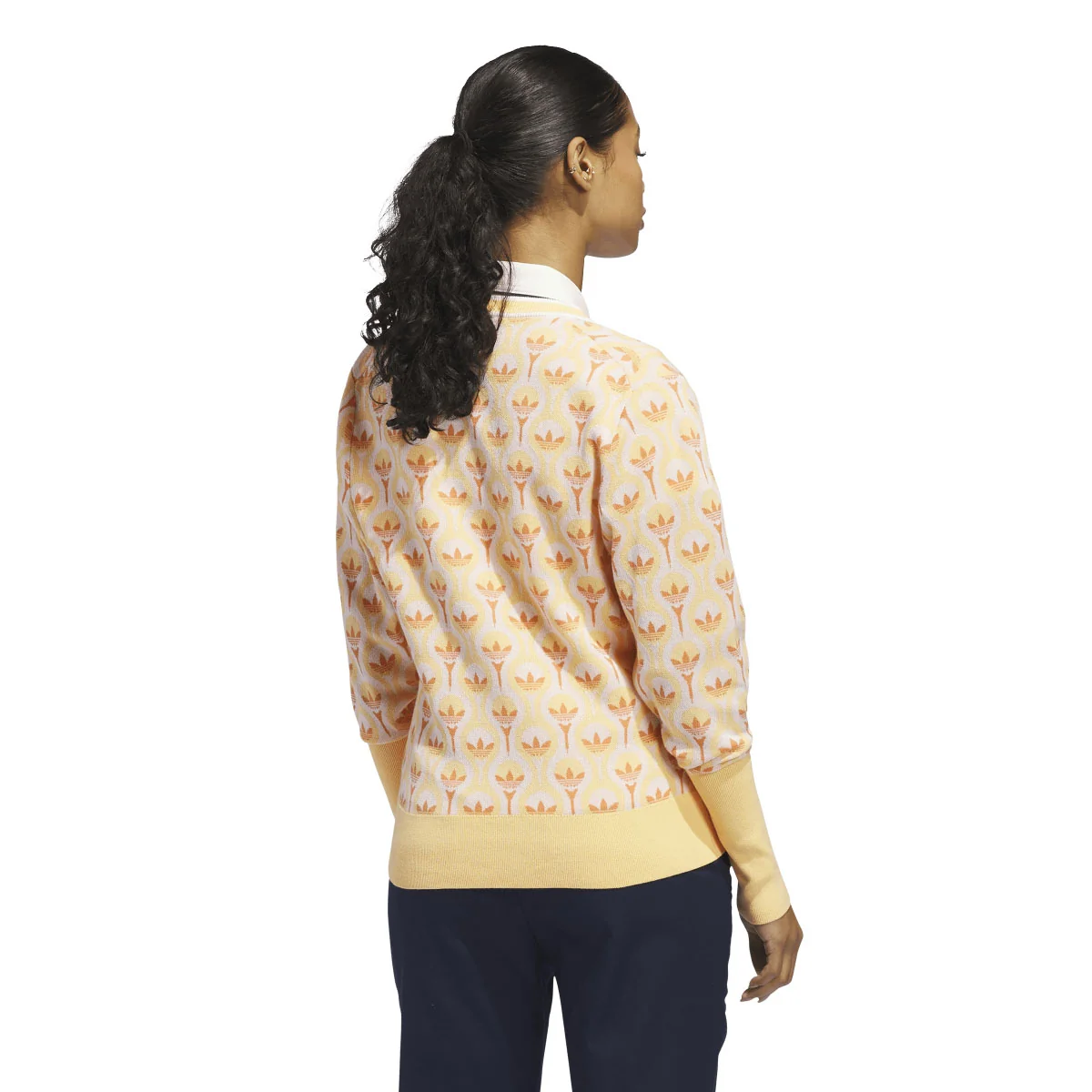 Adidas Women's Originals All Over Cardigan - Ice Tangerine - Image 3