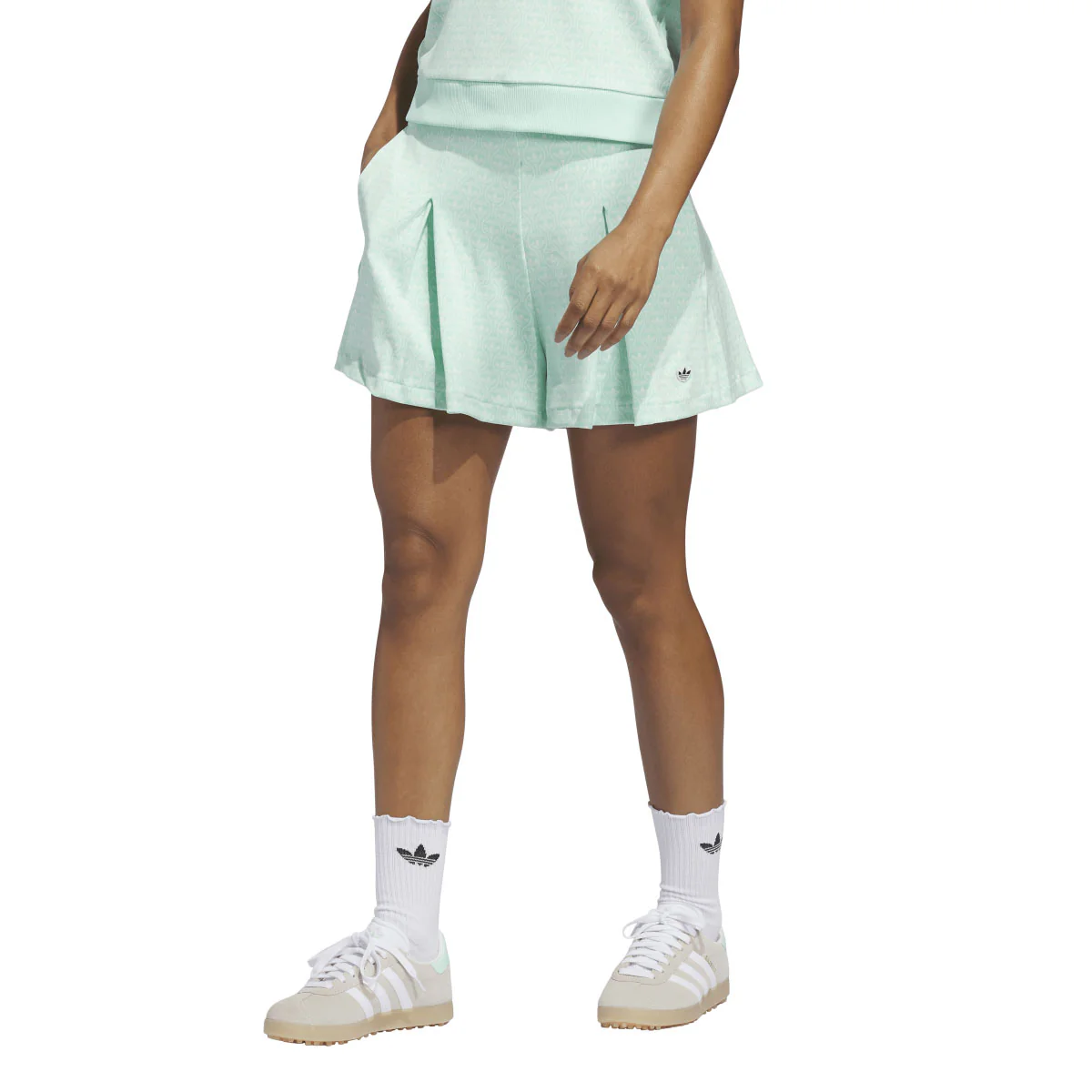 Adidas Women's Originals All-Over Skort - Clear Mint - Image 2