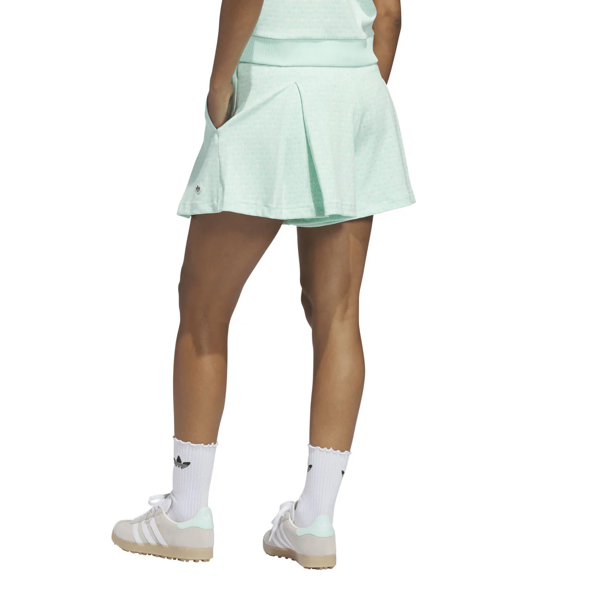 Adidas Women's Originals All-Over Skort - Clear Mint - Image 3