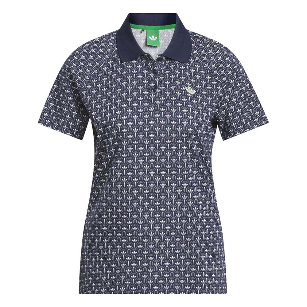 Adidas Women's Originals All Over Trefoil Polo - Night Indigo