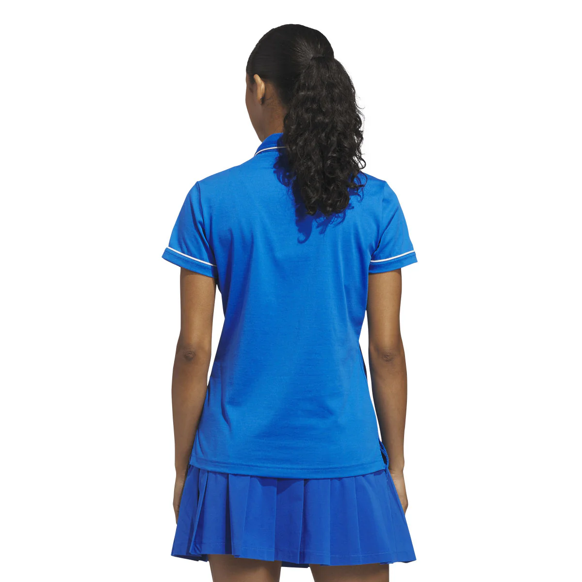 Adidas Women's Originals Solid Polo - Blue Bird - Image 3