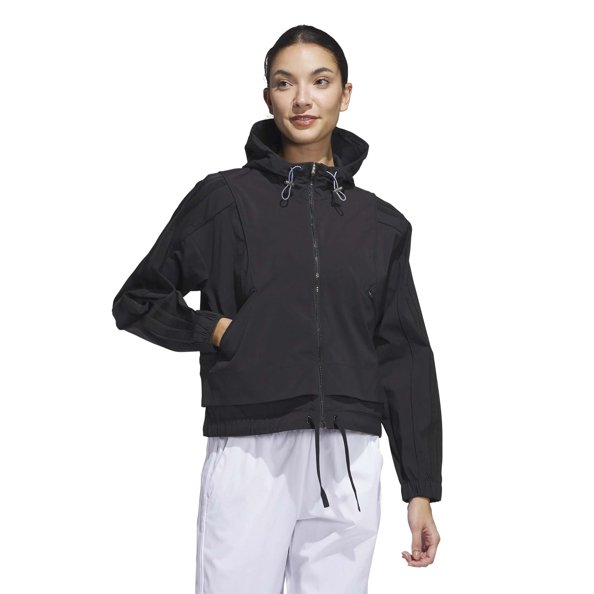 Adidas Women's Beyond Full-Zip Hoodie - Image 2