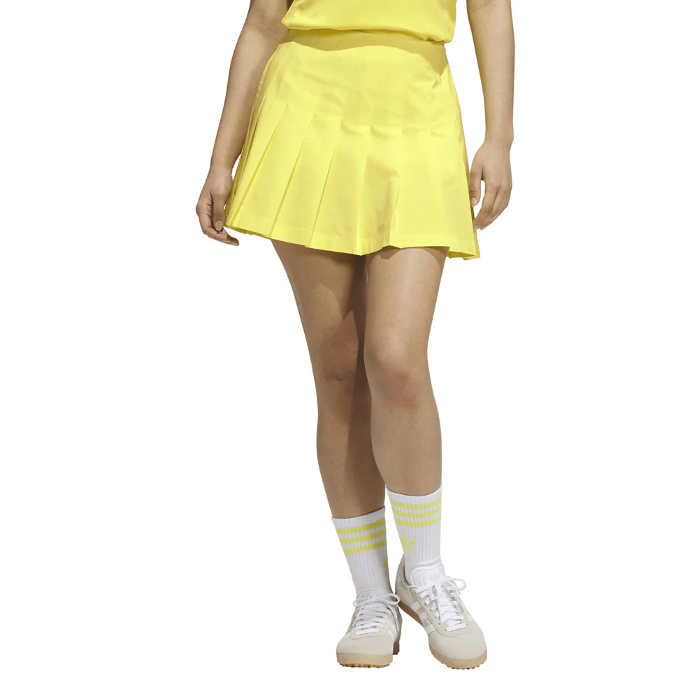 Adidas Women's Originals Pleated Skort - Pure Lemon - Image 3