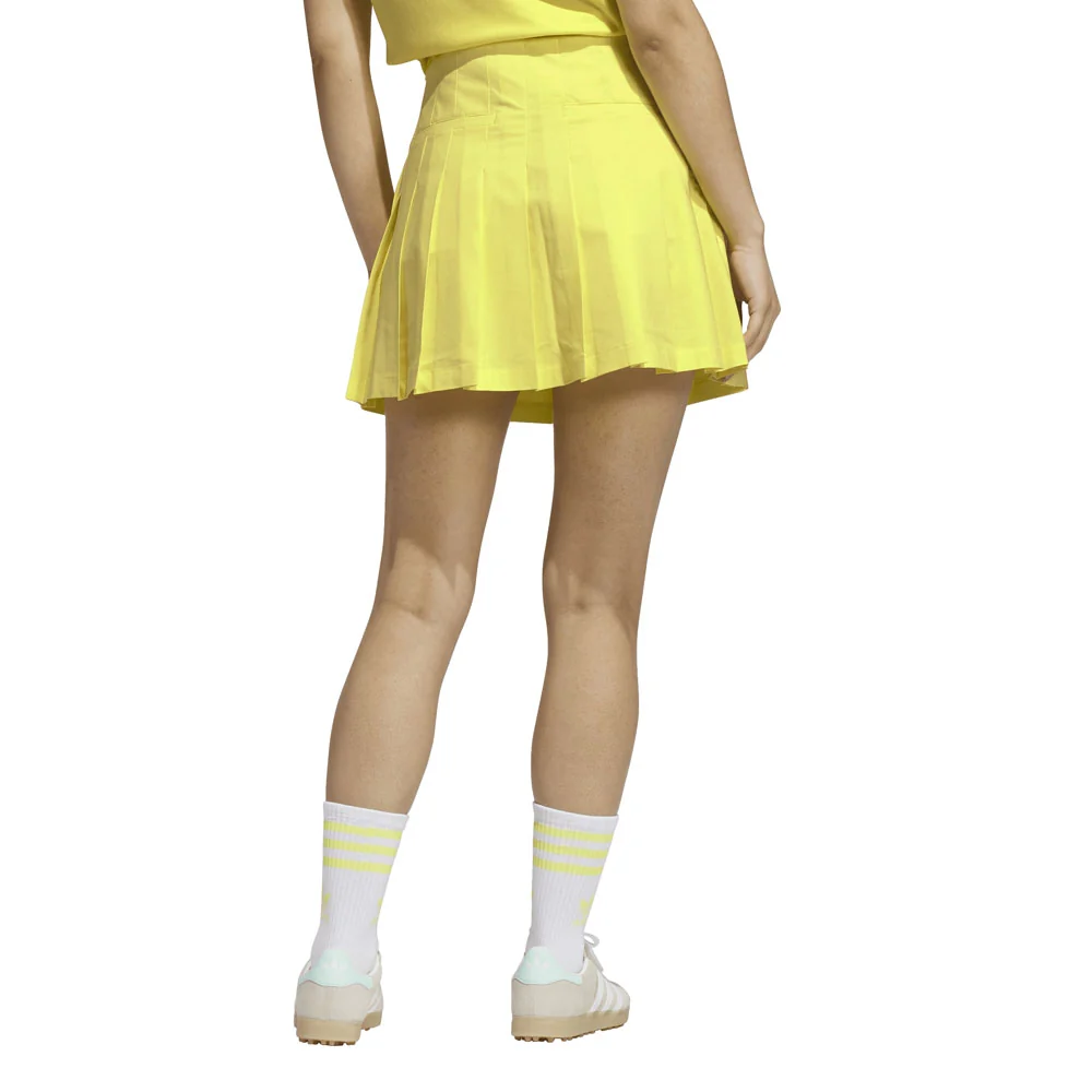 Adidas Women's Originals Pleated Skort - Pure Lemon - Image 4