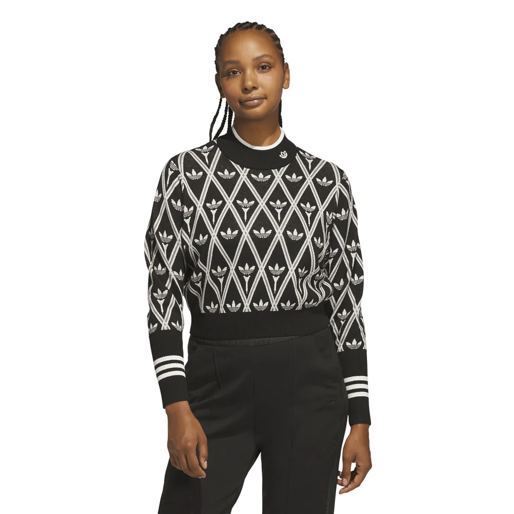 Adidas Women's Originals Trefoil Turtleneck Jumper - Image 2