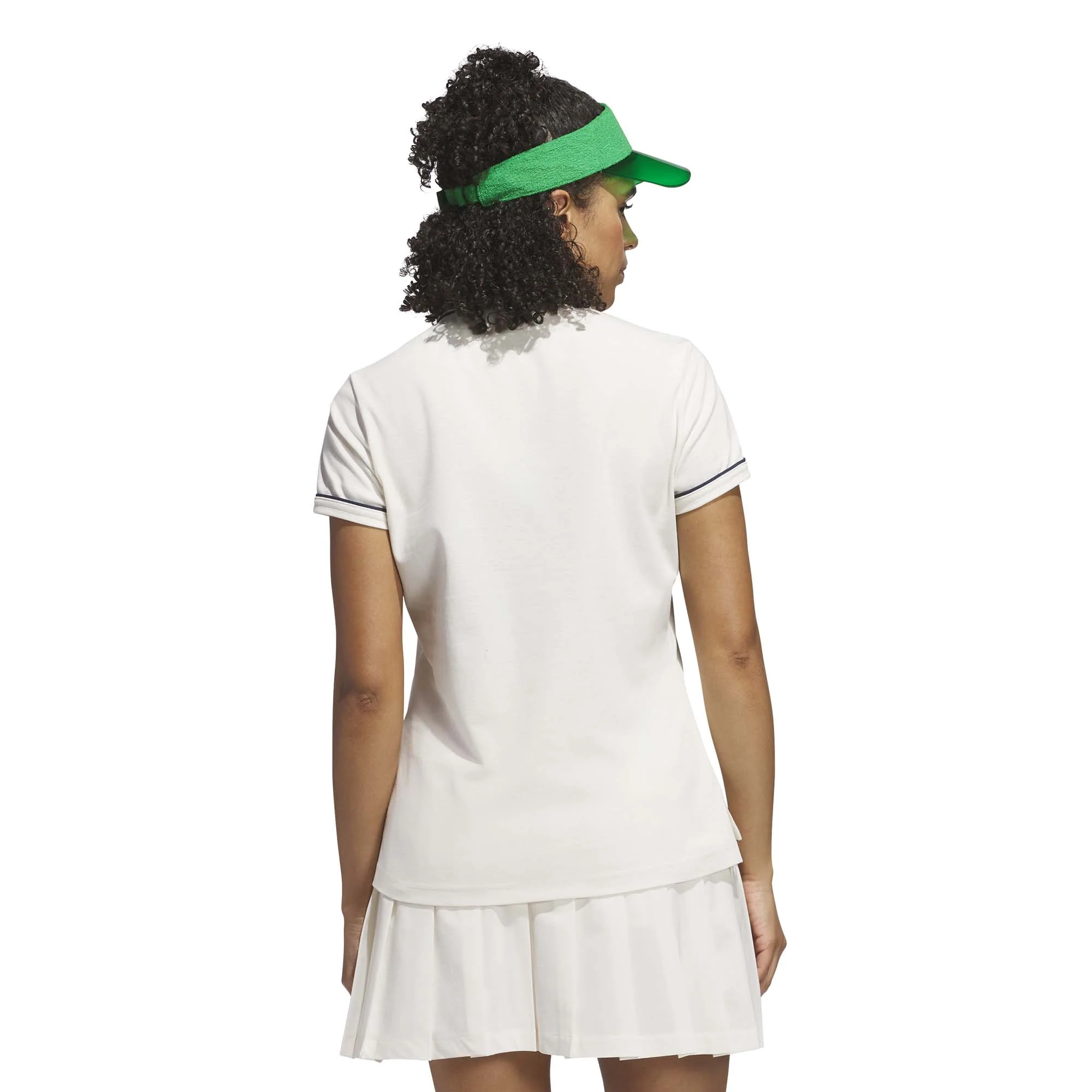 Adidas Women's Originals Twistknit Trefoil Polo Shirt - Chalk White - Image 3