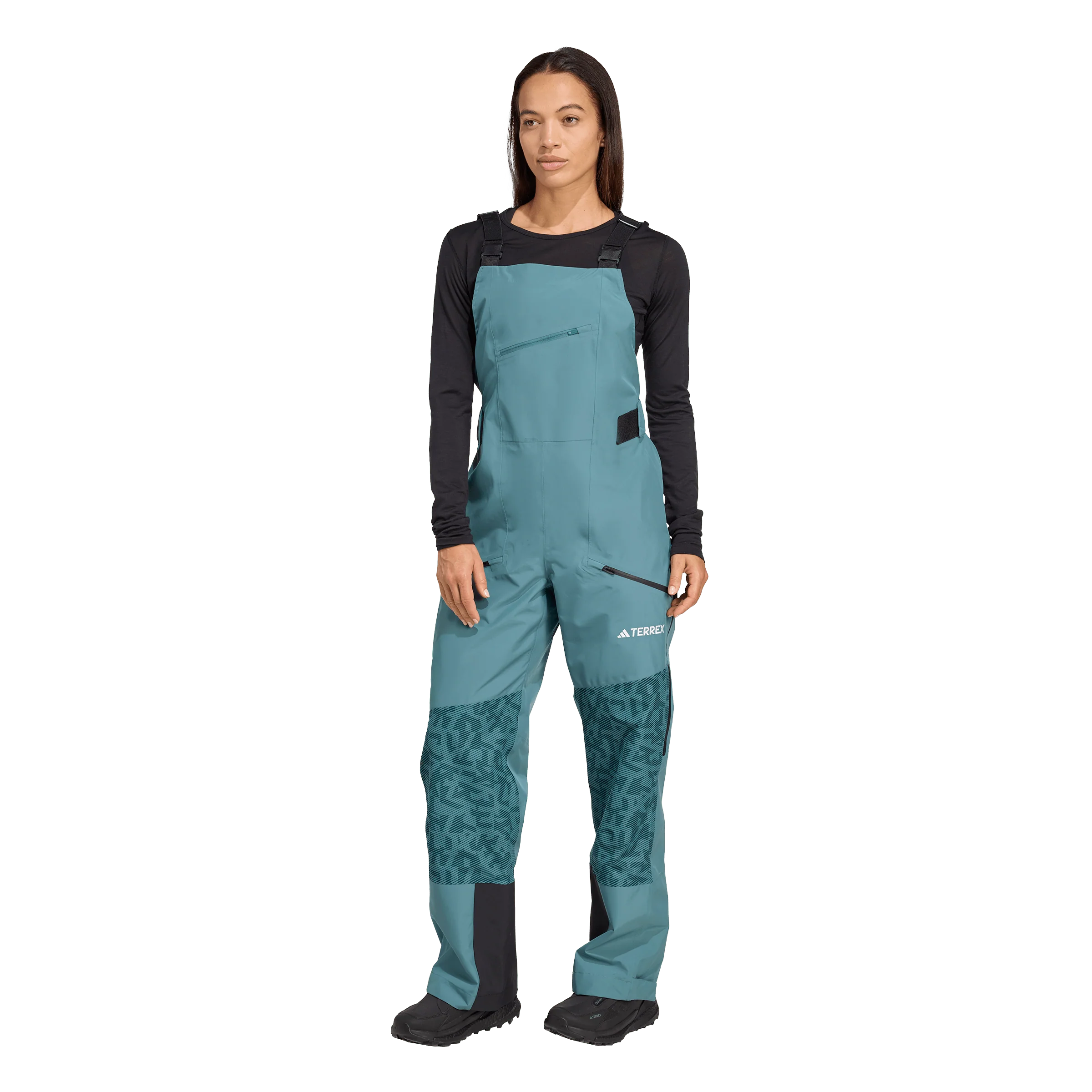 Adidas Terrex Women's Xperior Hybrid PRIMEKNIT CLIMAPROOF+ Bib Pants - Image 2