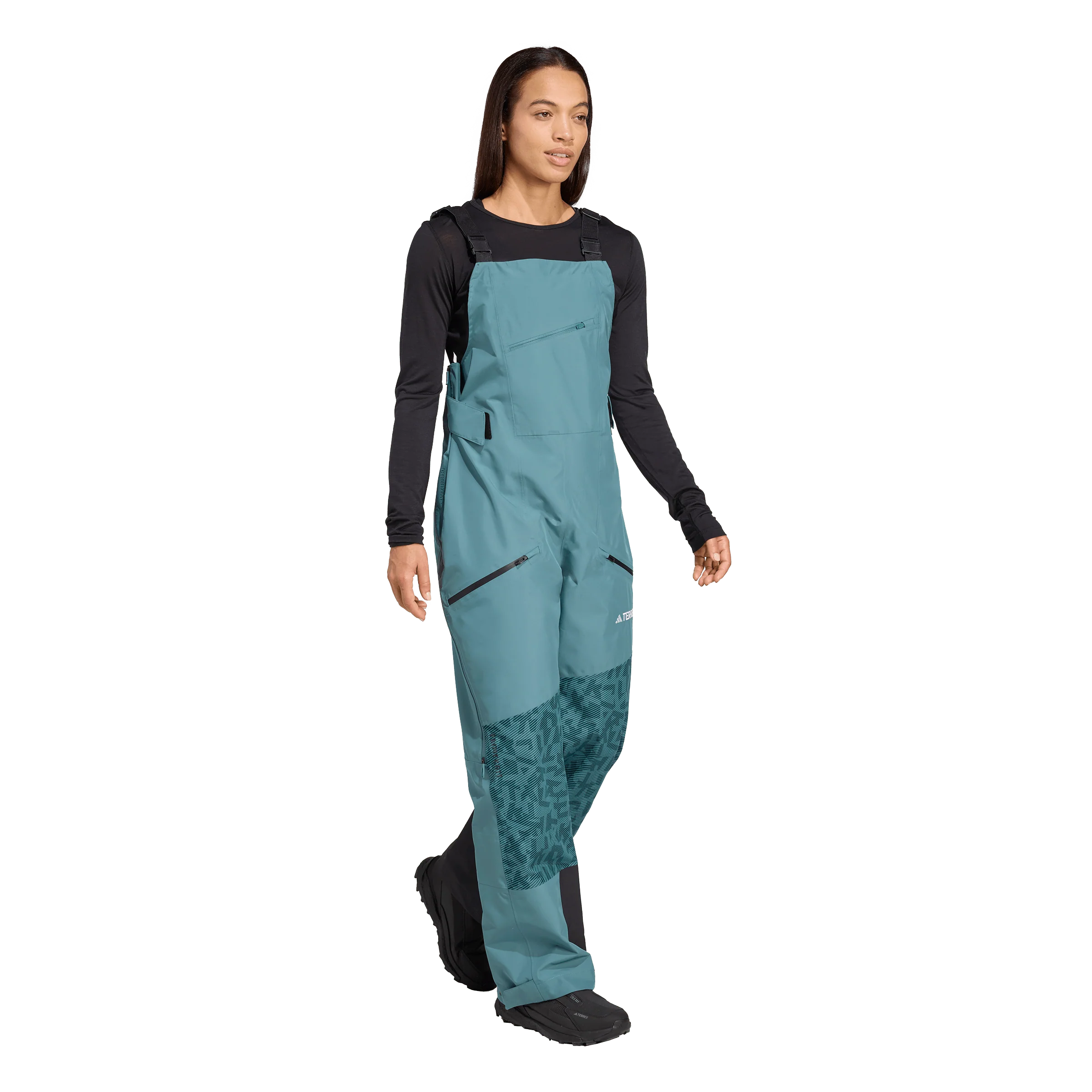 Adidas Terrex Women's Xperior Hybrid PRIMEKNIT CLIMAPROOF+ Bib Pants - Image 3