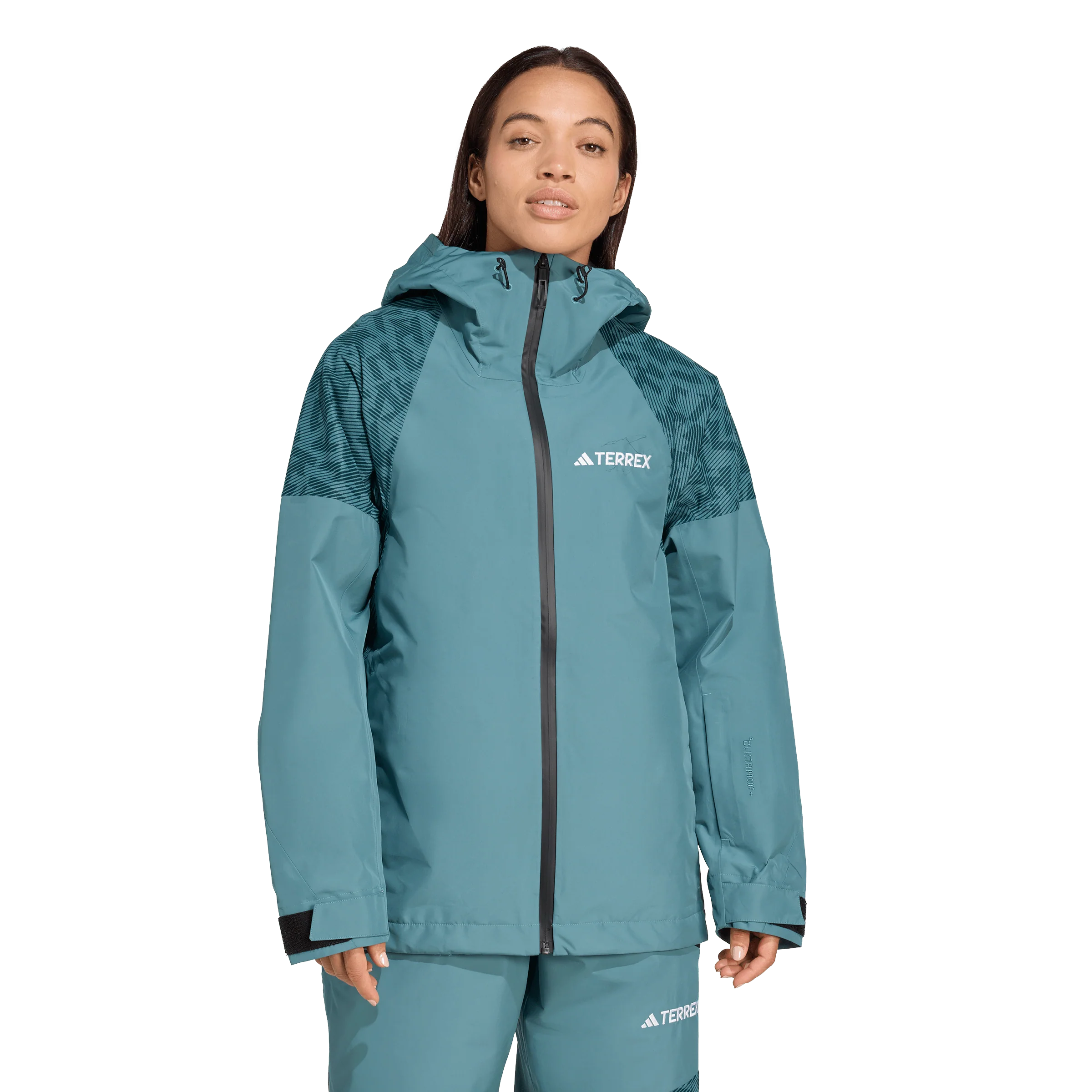 Adidas Terrex Women's Xperior Hybrid PRIMEKNIT CLIMAPROOF+ Jacket - Preloved Teal - Image 3