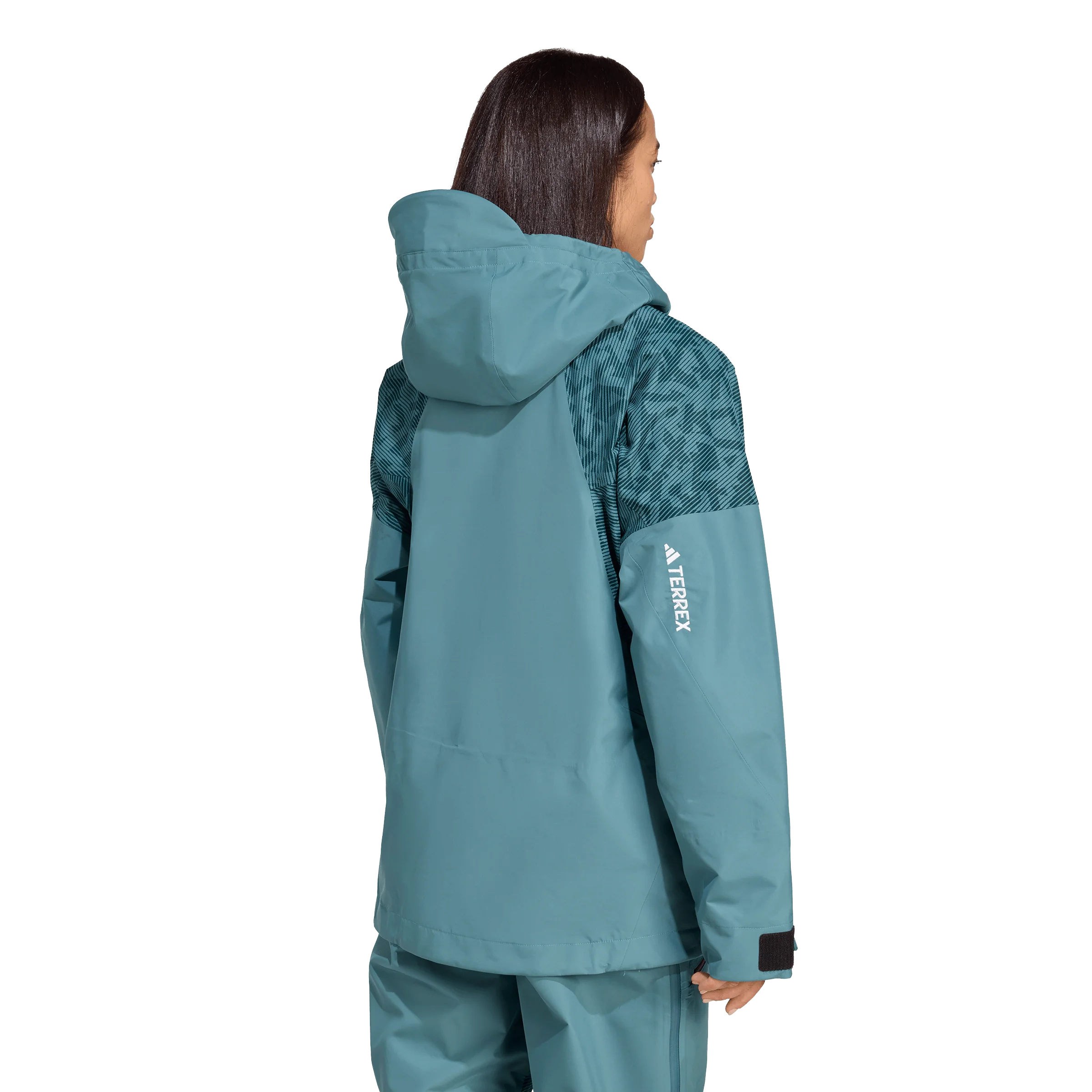 Adidas Terrex Women's Xperior Hybrid PRIMEKNIT CLIMAPROOF+ Jacket - Preloved Teal - Image 5