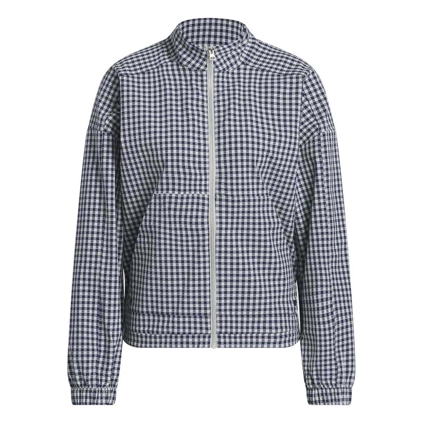 Adidas Women's Ultimate365 Gingham Jacket - Collegiate Navy/Wonder Silver