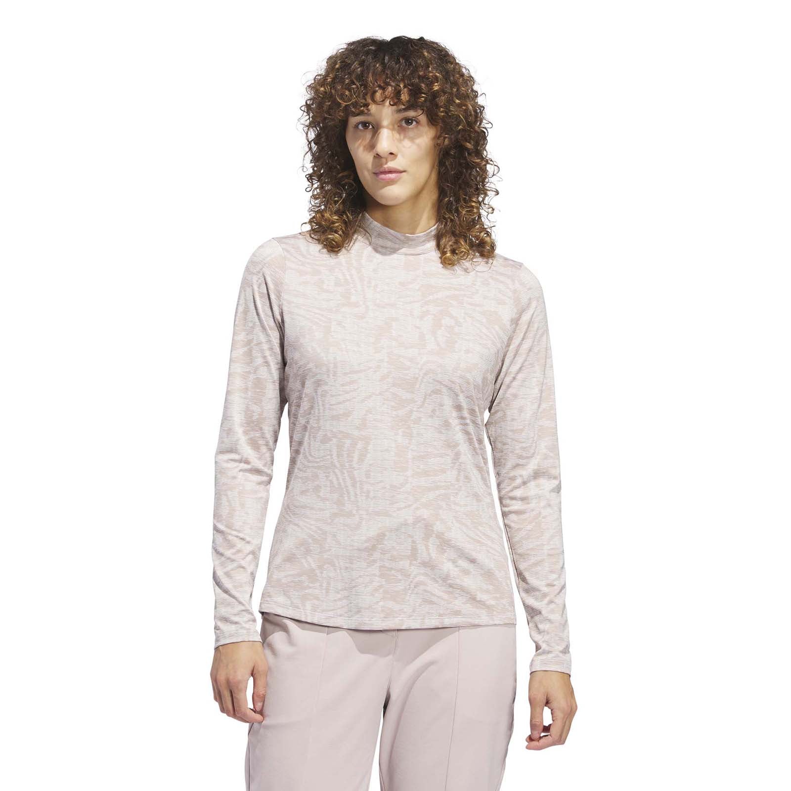 Adidas Women's Ultimate365 Jacquard Mock Polo Shirt - Image 2