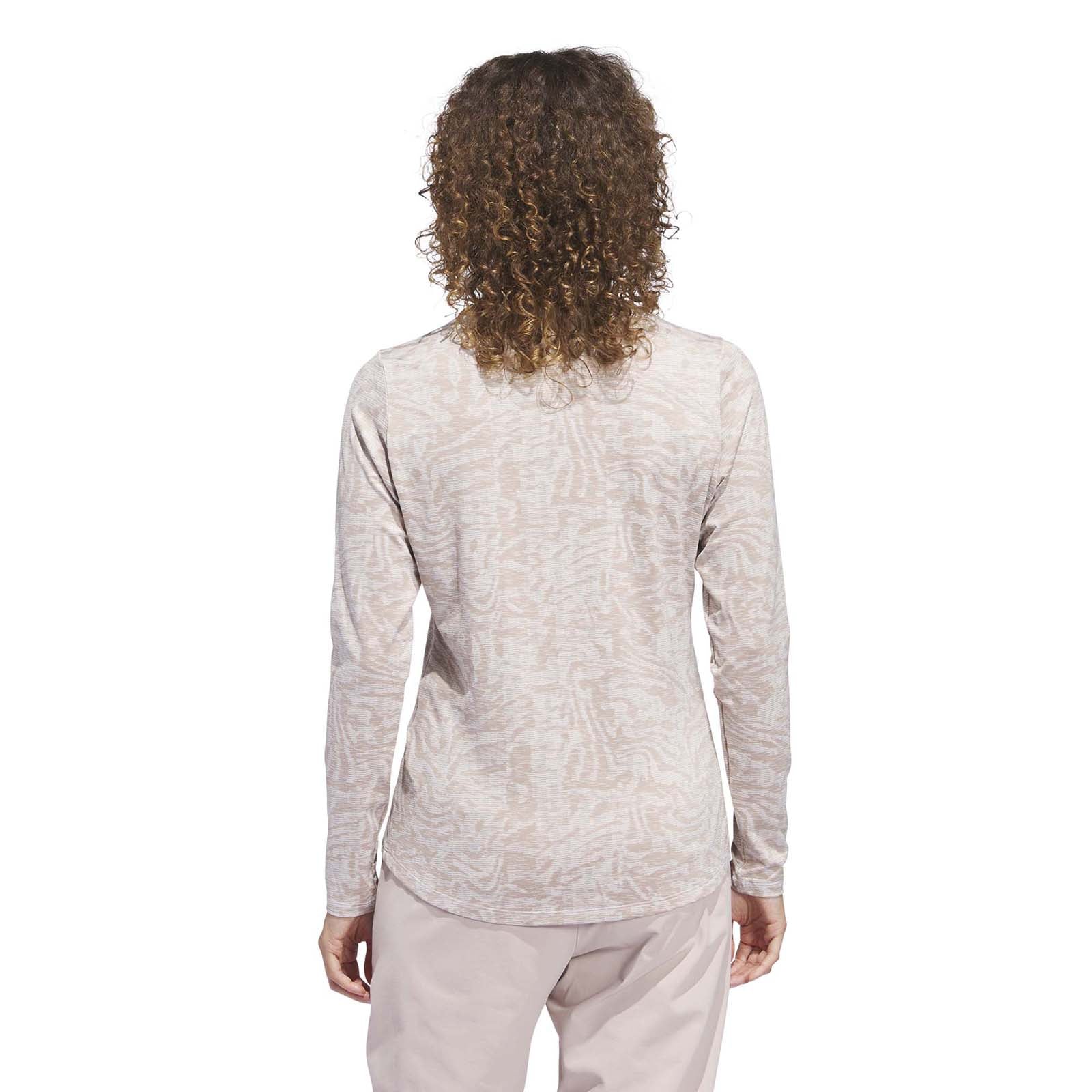 Adidas Women's Ultimate365 Jacquard Mock Polo Shirt - Image 3