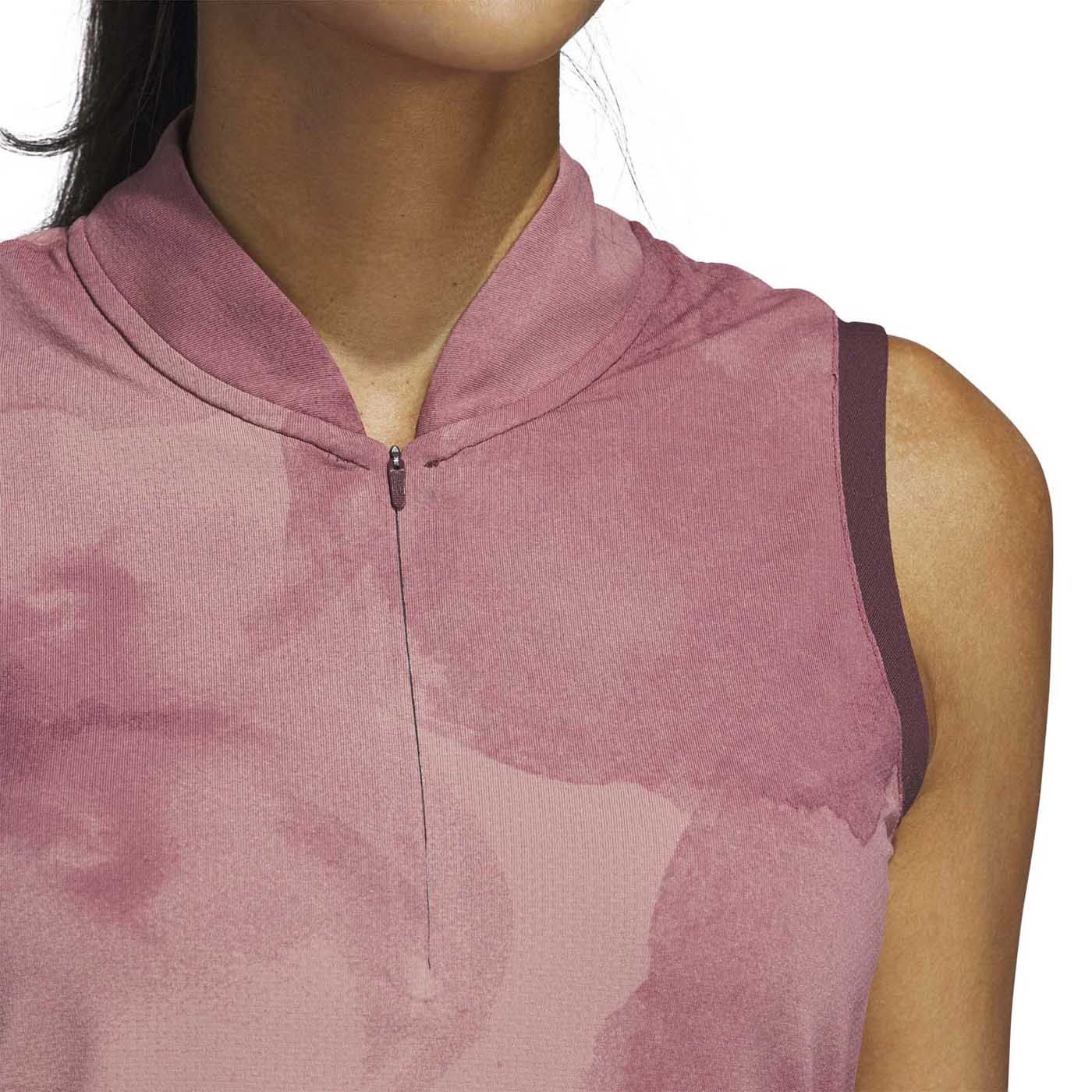 Adidas Women's Ultimate365 Tour Polo Shirt - Aurora Ruby - Image 3
