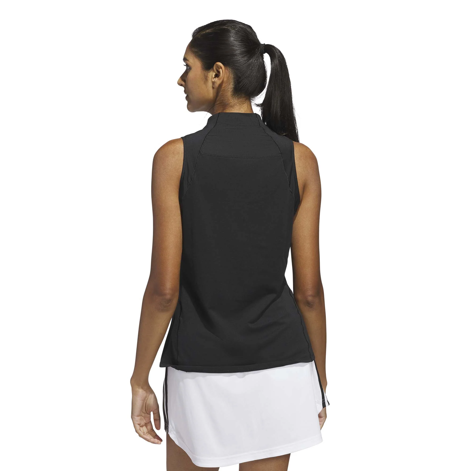 Adidas Women's Ultimate365 Zip Mock Neck - Black - Image 3