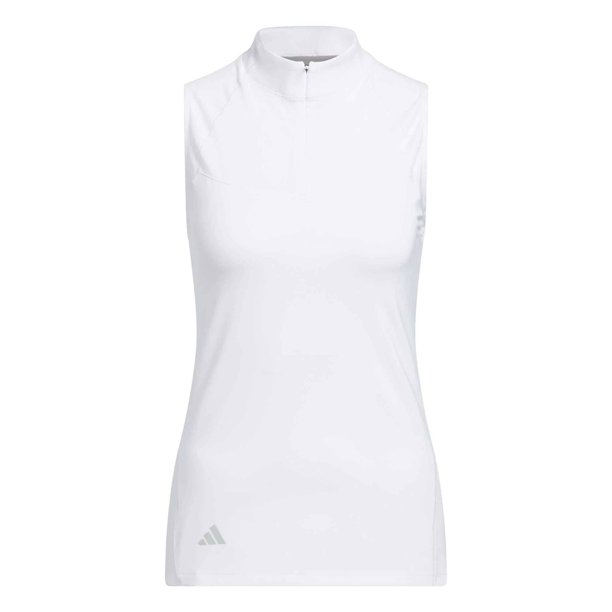 Adidas Women's Ultimate365 Zip Mock Neck - White