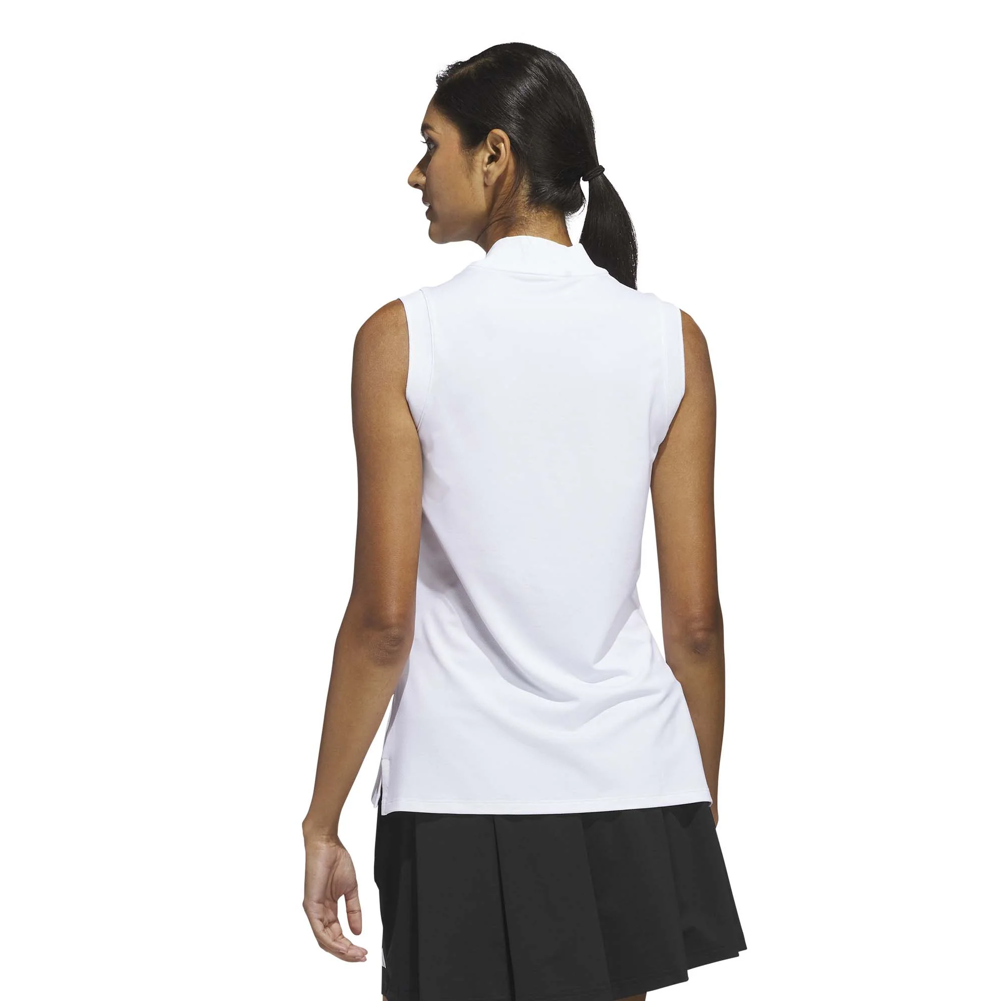 Adidas Women's Ultimate365 Zip Sleeveless Polo - Image 3