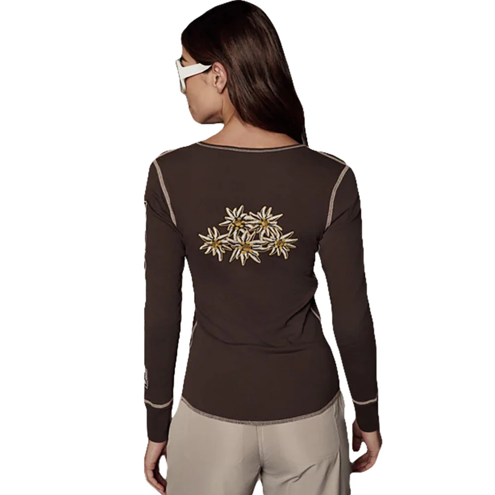 Alp N Rock Women's Edelweiss Henley Shirt 2026 - Image 3