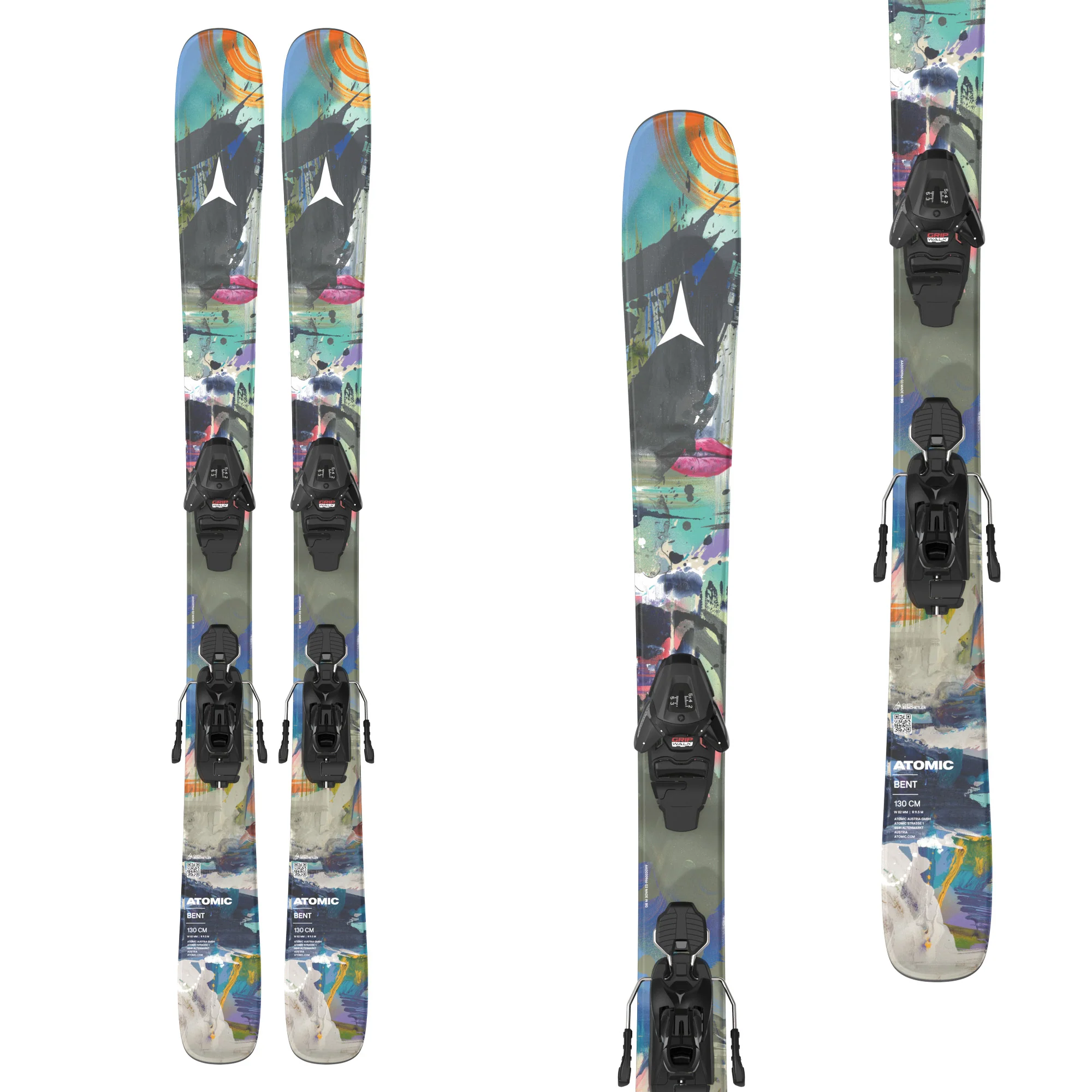 Atomic Junior's Bent JR 110-1130 + L 6 GW Skis 2027